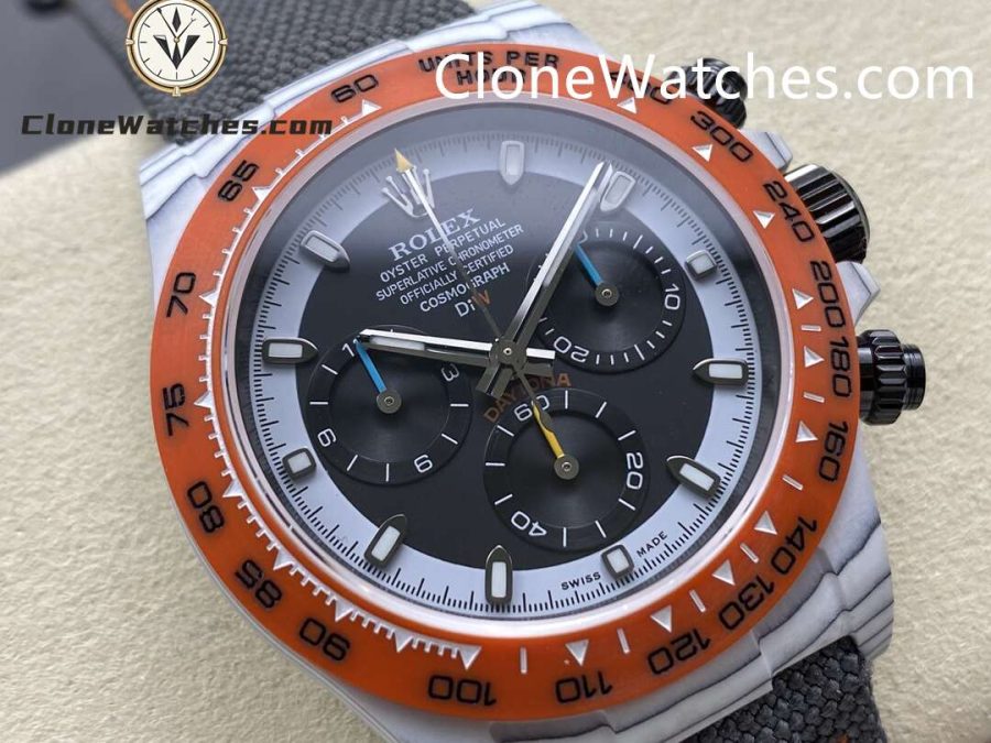 Modified Super Clone Watches 1:1 DiW Rolex Daytona Quartz Fiber OCELLARIS