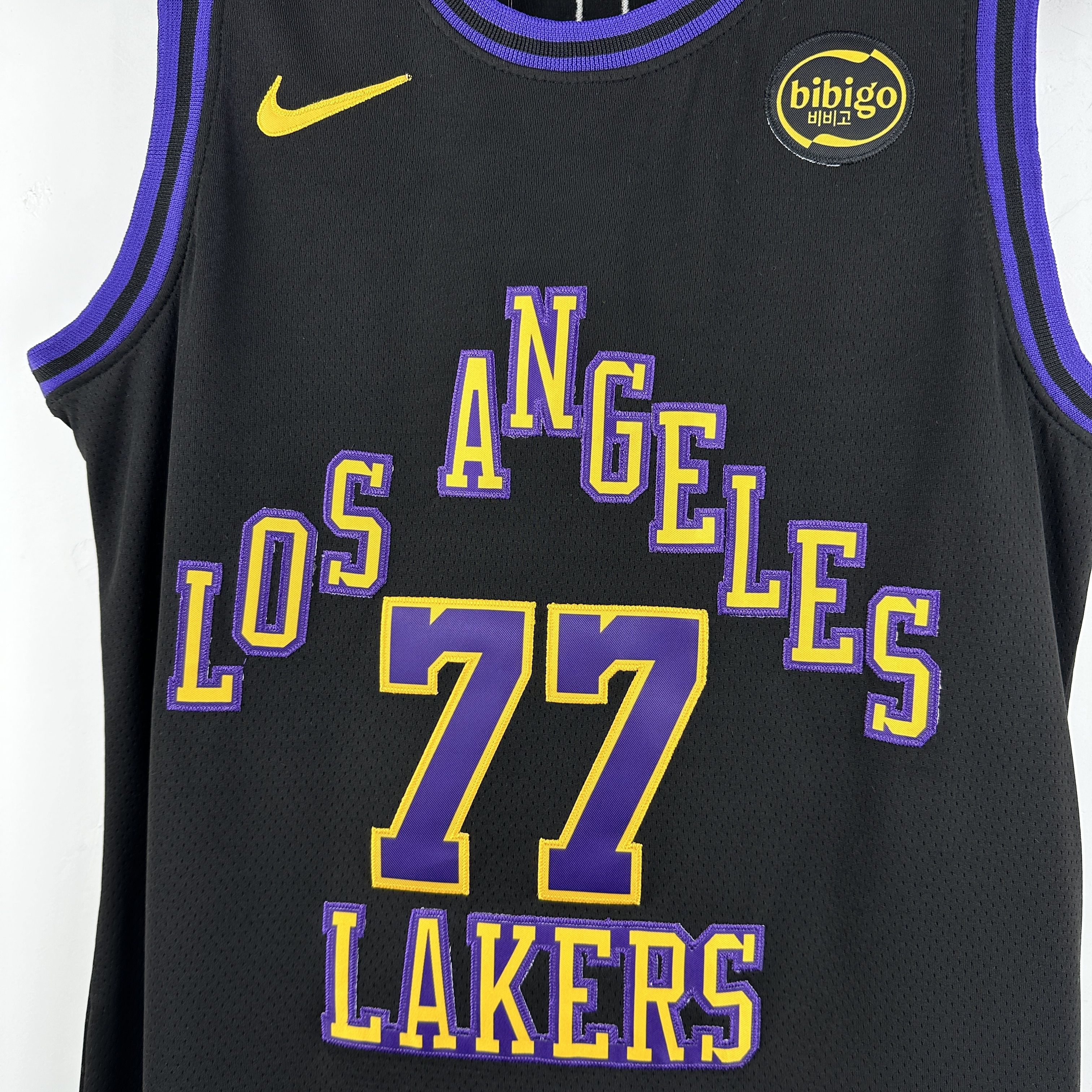 Embroidery 24 season Lakers City Edition No. 77 Doncic