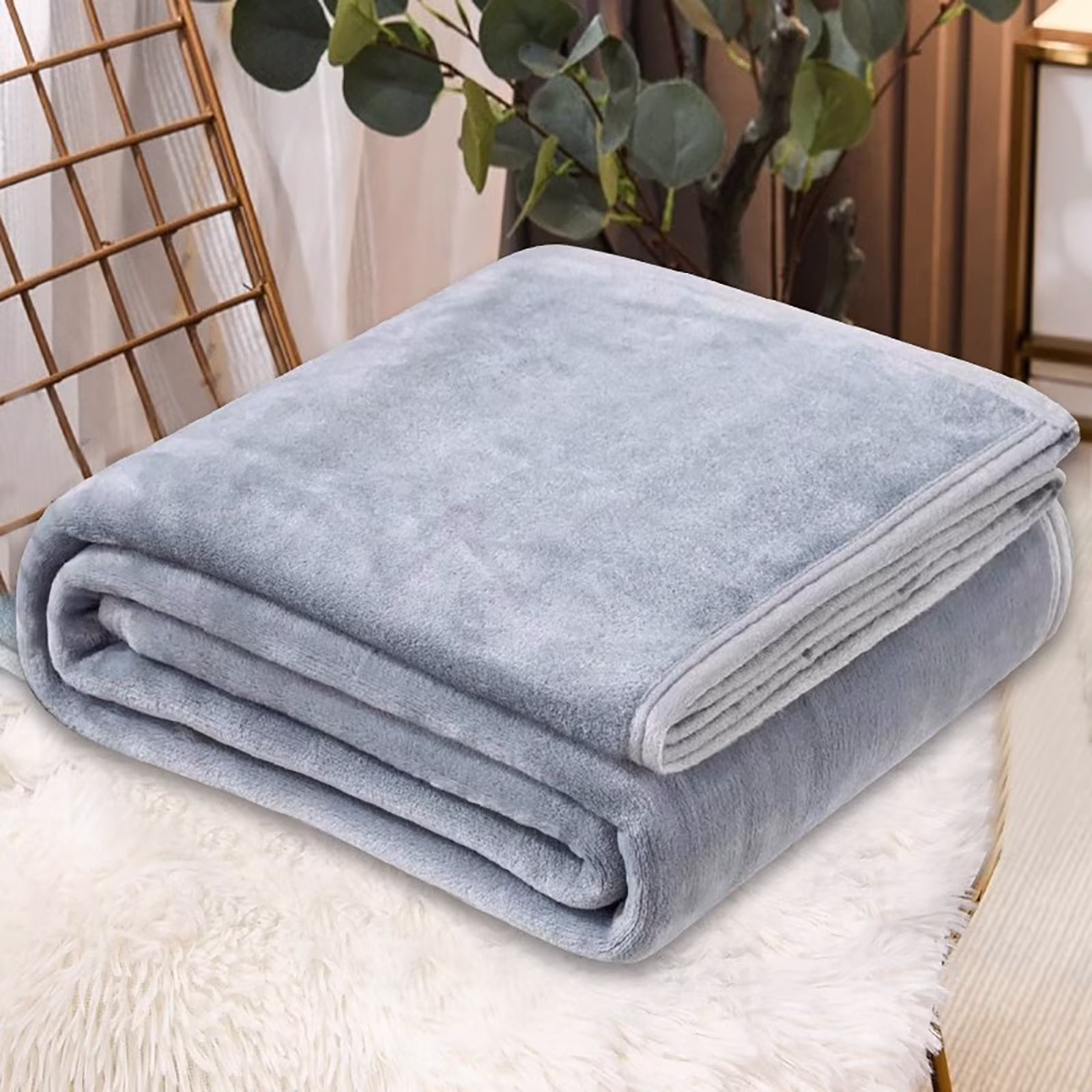 Throw Blanket Qwtwty Super Soft Warm Solid Warm Micro Plush Fleece Blanket Throw Rug Sofa Bedding 70x100cm