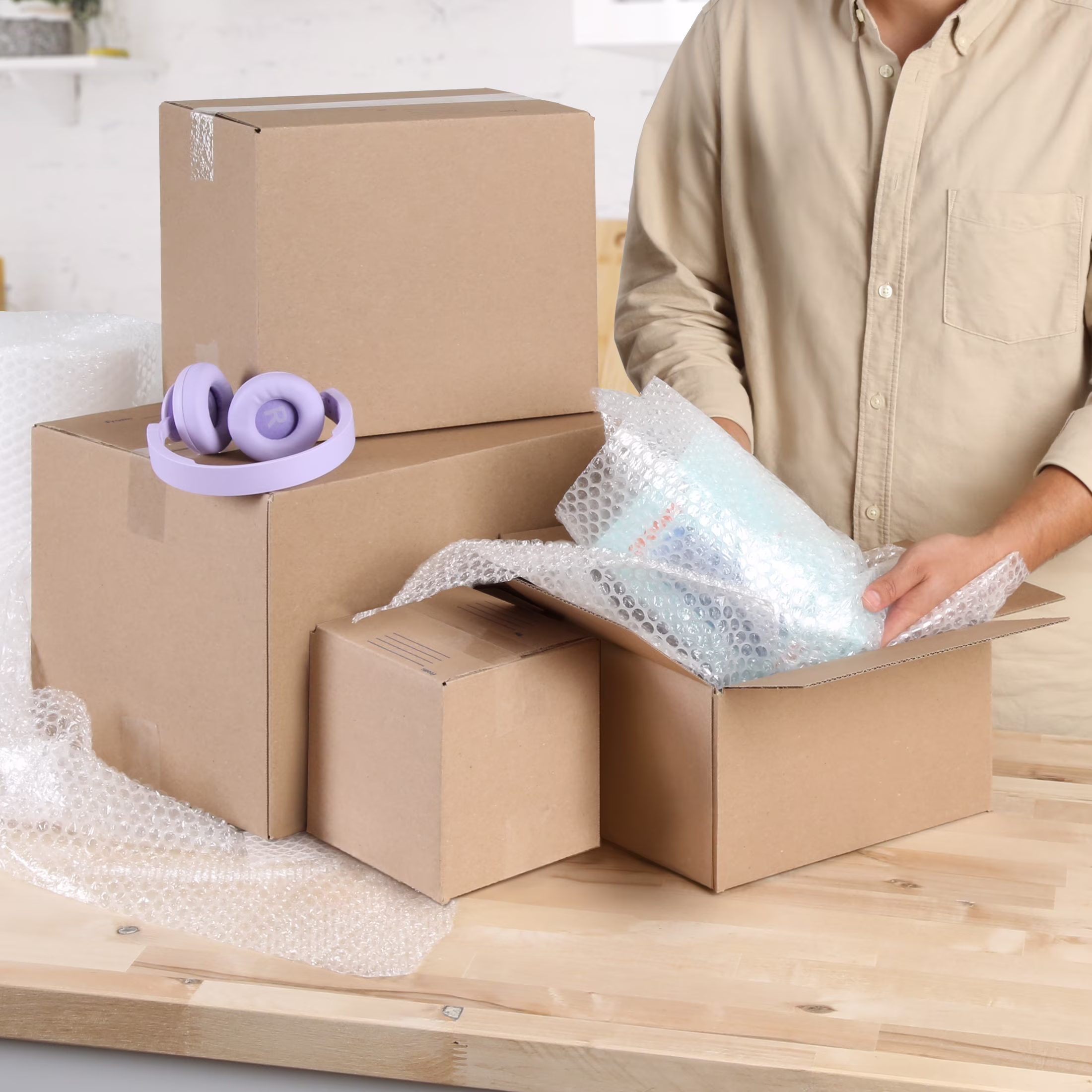 Pen+Gear Recycled Shipping Boxes, 12 in L x 10 in W x 8 in H, 30-Count
