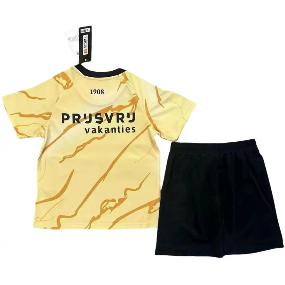 2025-26-Feyenoord Yellow-Shirt-Kids Kit