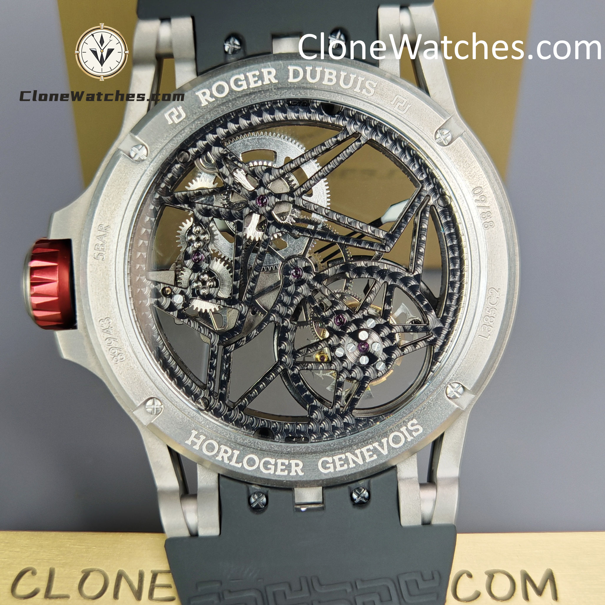 Roger Dubuis Super Clone Watches 1:1 Excalibur Spider Skeleton Tourbillon RDDBEX0545 42MM