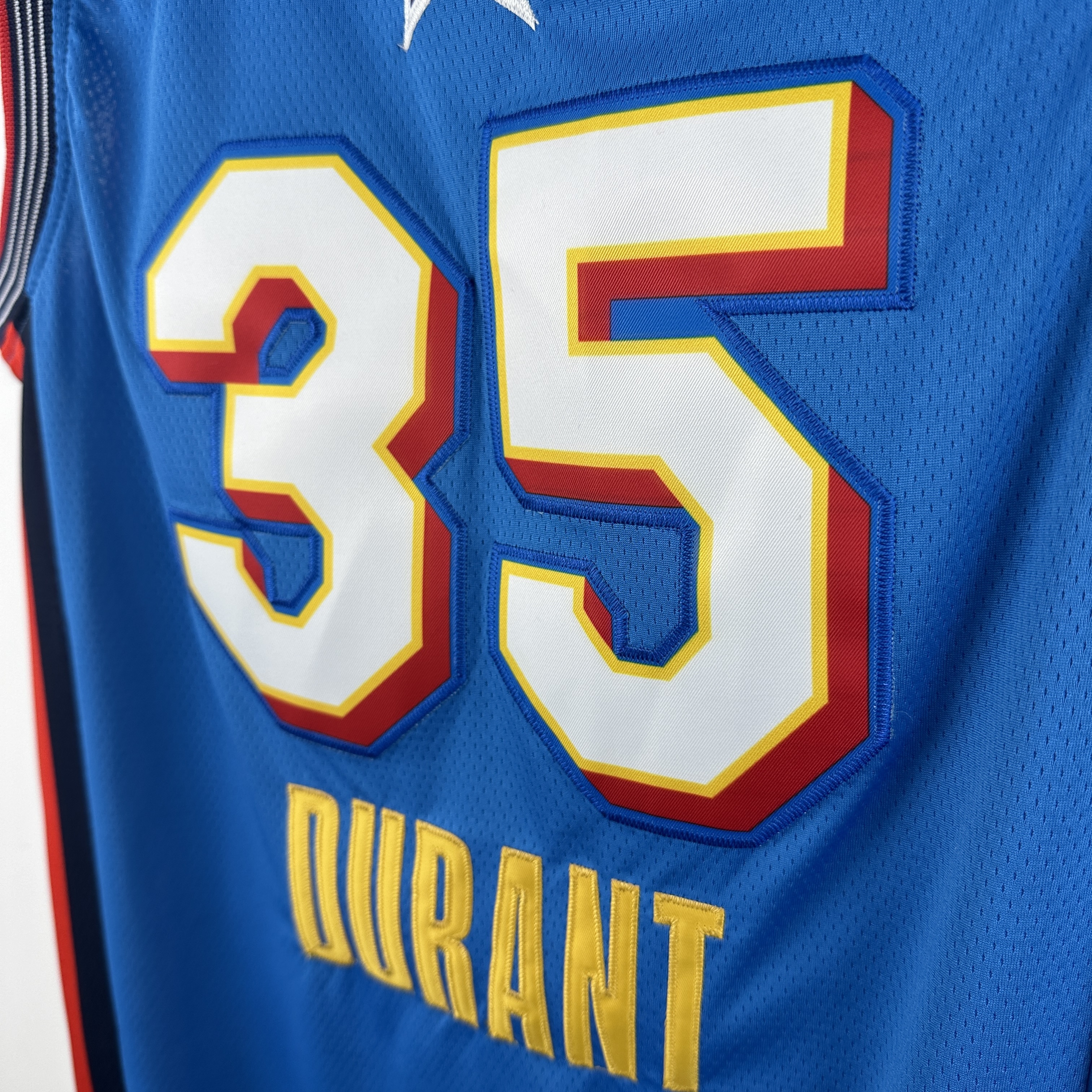 Embroidered 25th season All-Star Blue No. 35 Durant