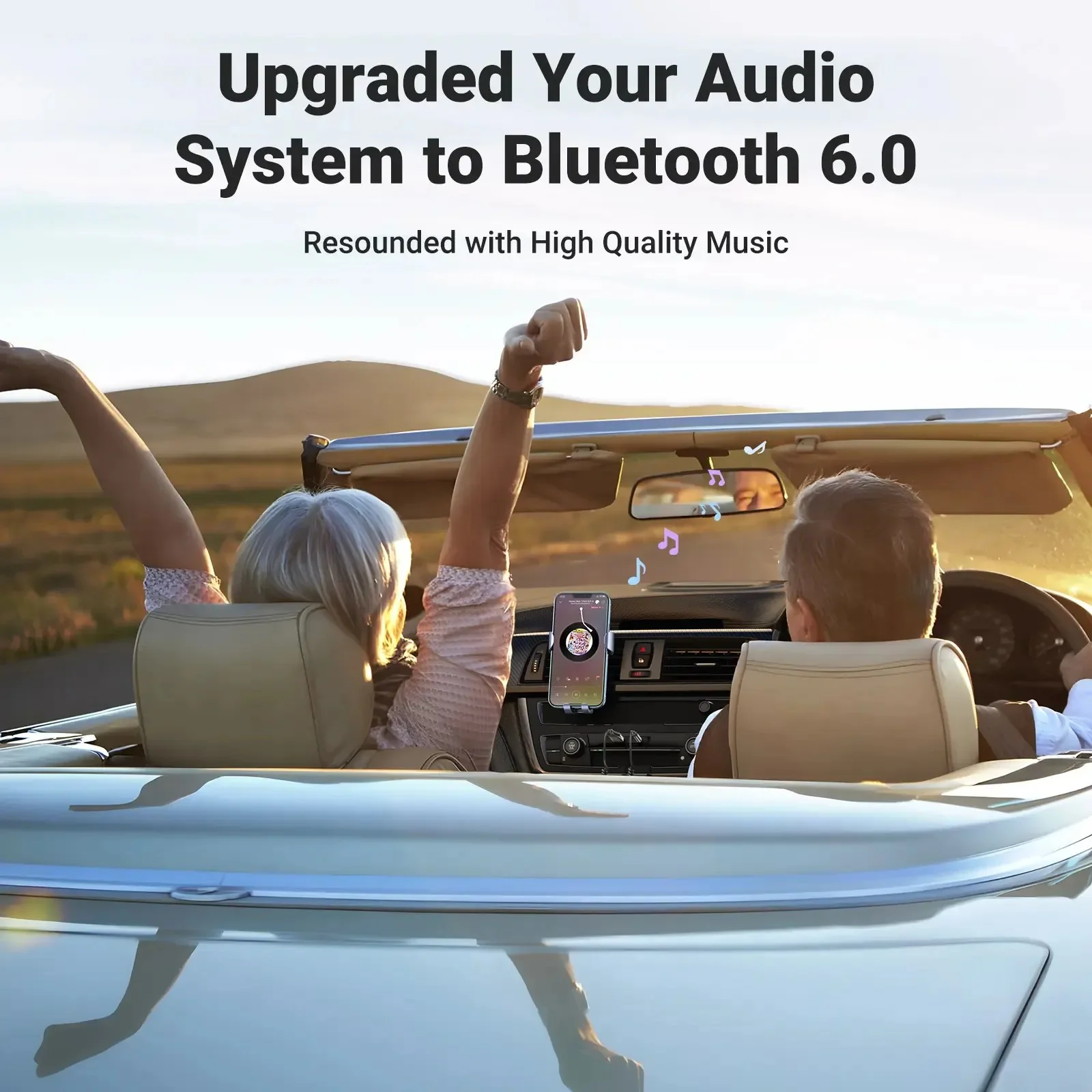 Upgrade Your Drive Instantly – Bluetooth 6.0 AUX Wireless Audio Receiver with Hands-Free Calling