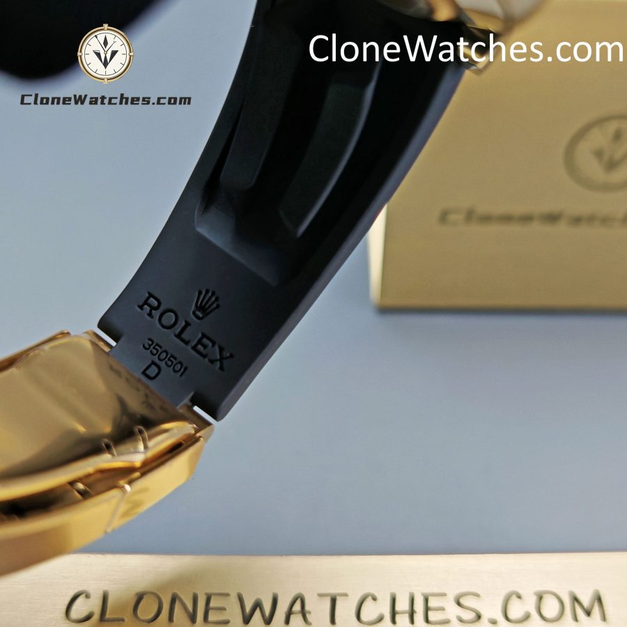 Modified Super Clone Watches 1:1 Rolex Daytona 18K Gold Diamond Bezel 4130 Movement