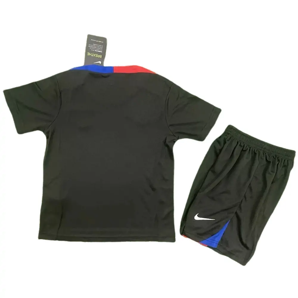 2025-26 New Season Barcelona Pre-match Training Suit Children's Jersey - Fan Edition