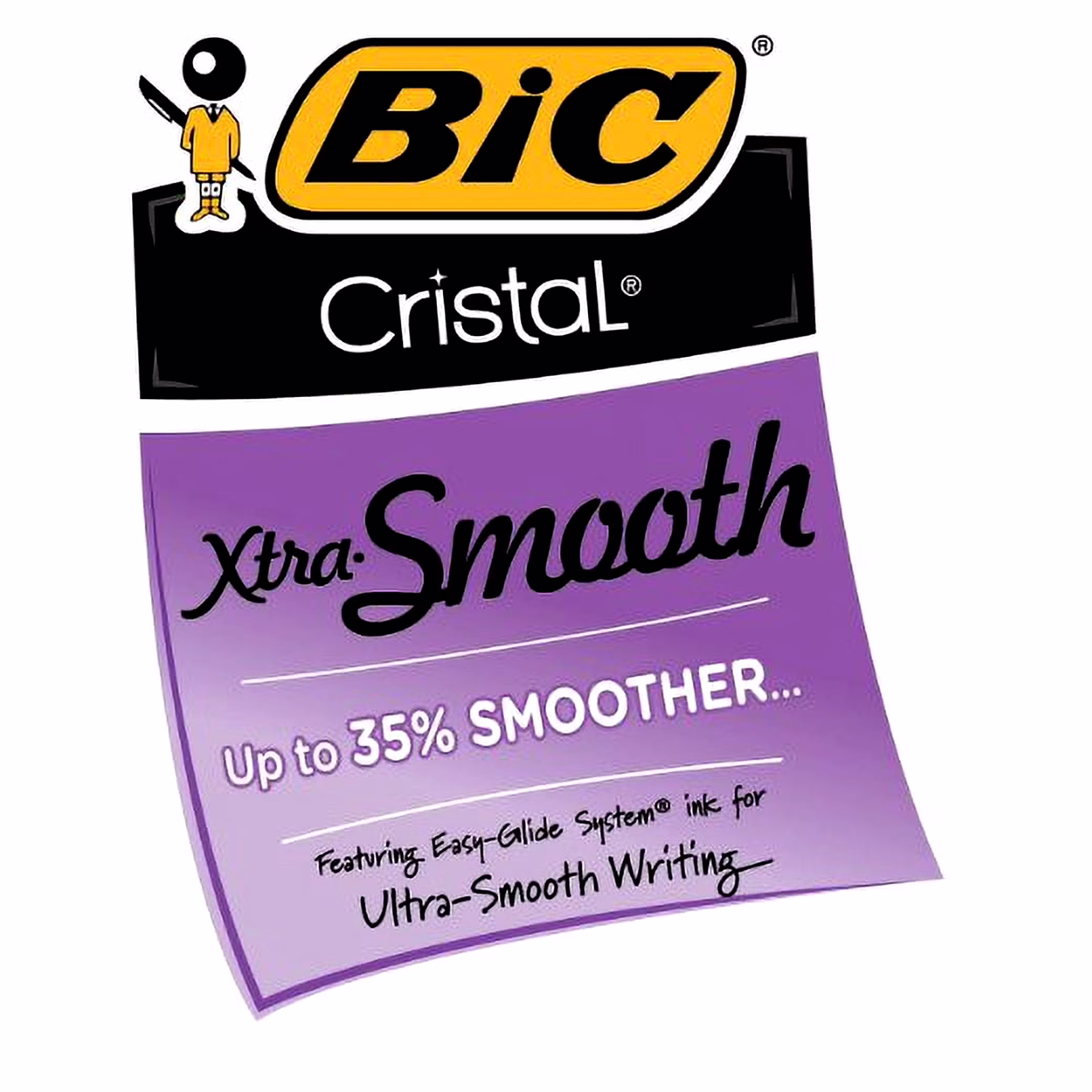 BIC Cristal Xtra Smooth Ballpoint Pen, Medium Point (1.0mm), Red, 10-Count