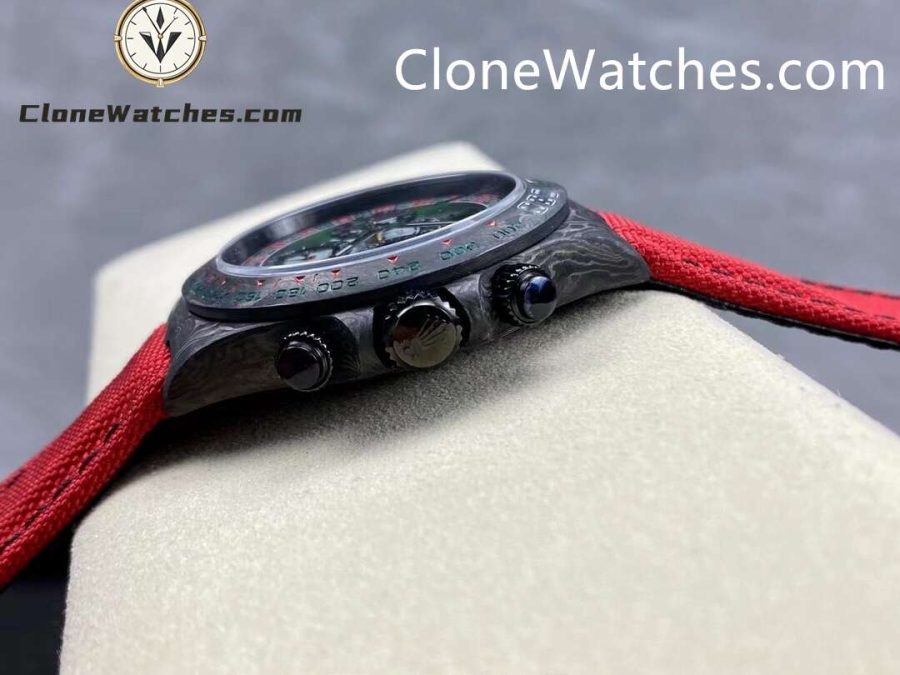 Modified Super Clone Watches 1:1 DiW Rolex Daytona NTPT Carbon LUCKY PLAYER