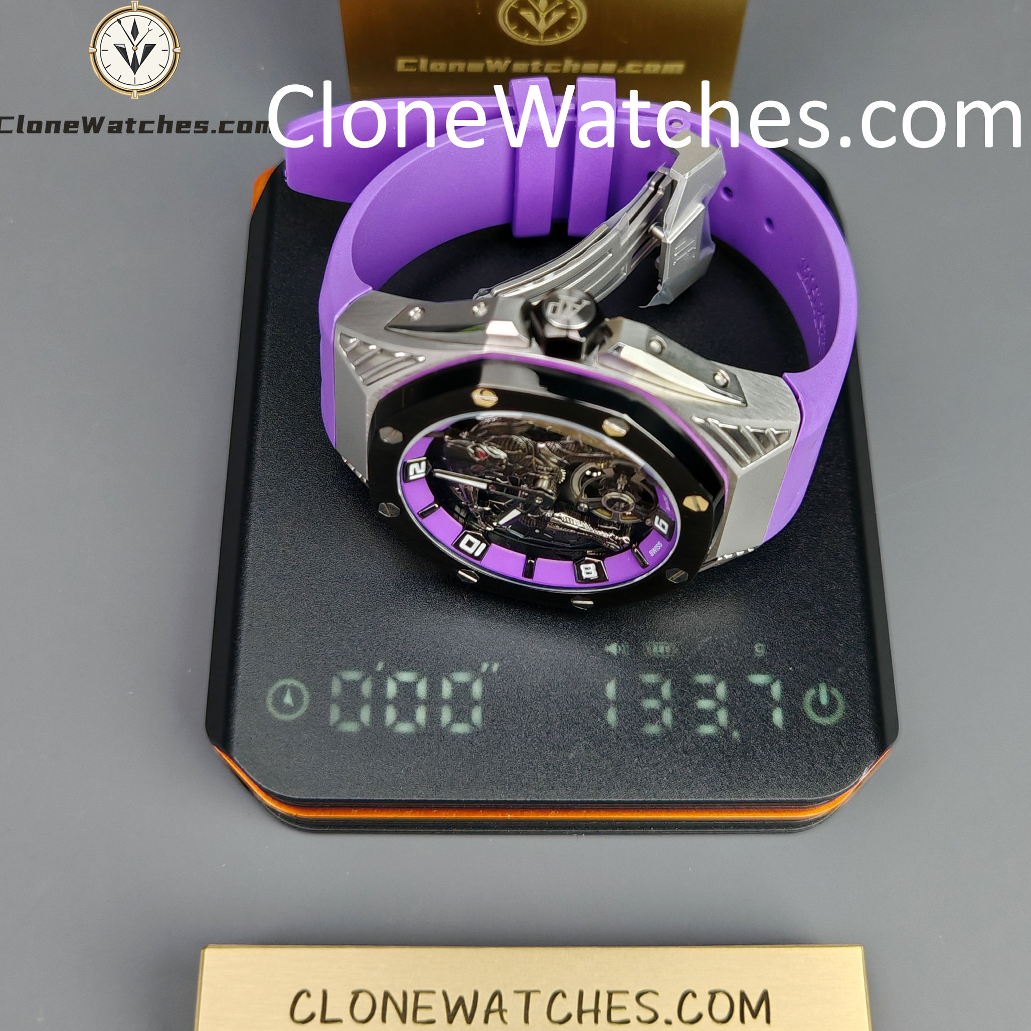 Audemars Piguet Super Clone Watches 1:1 Royal Oak Concept “Black Panther” Flying Tourbillon 26620IO 42MM
