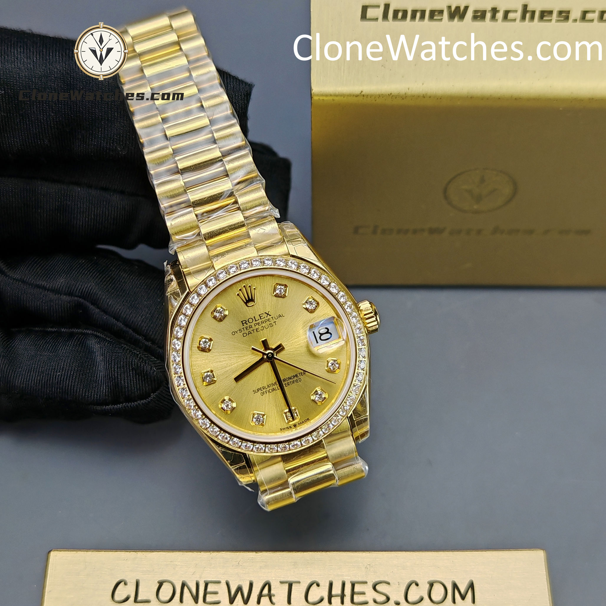 Rolex Super Clone Watches 1:1 DateJust m278288rbr-0005 President 31MM 2236 Movement