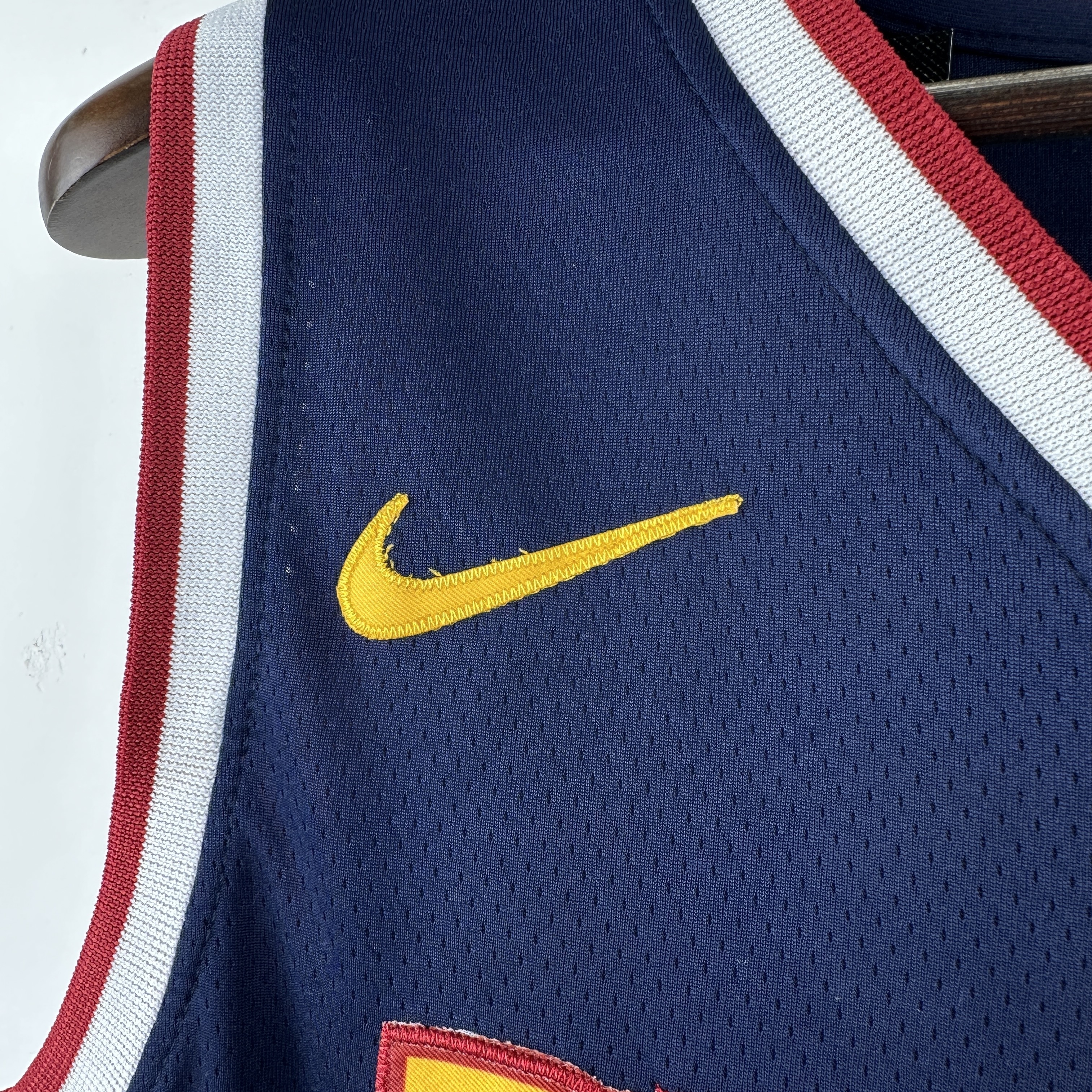 Embroidered Nuggets Navy Blue No. 15 Jokic