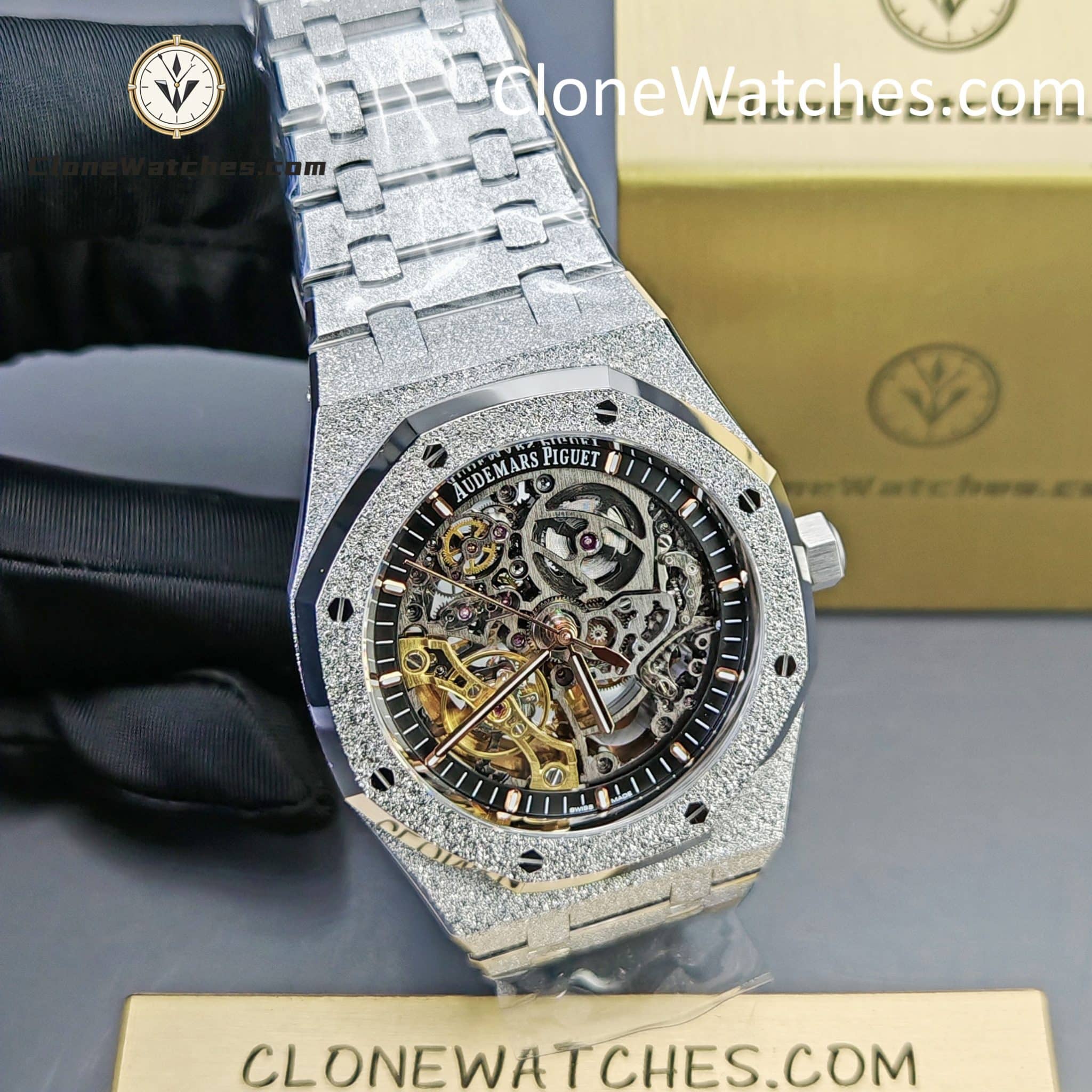 Audemars Piguet Super Clone Watches 1:1 Royal Oak Frost 15407 Skeleton Dial