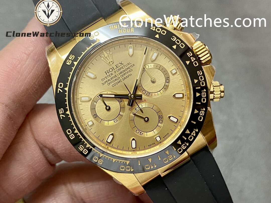 Rolex Super Clone Watches 1:1 Daytona Gold Dial M116518ln – 0042 4130 Movement