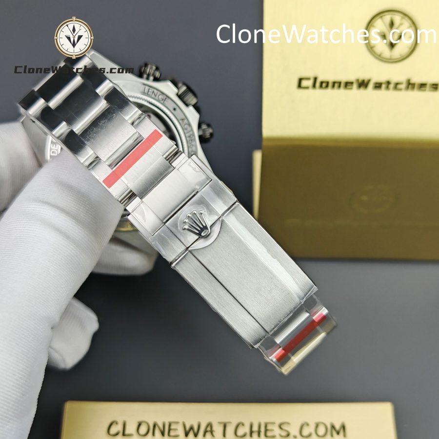Modified Super Clone Watches 1:1 Sonic Rolex Daytona Black Skeleton Dial 4130