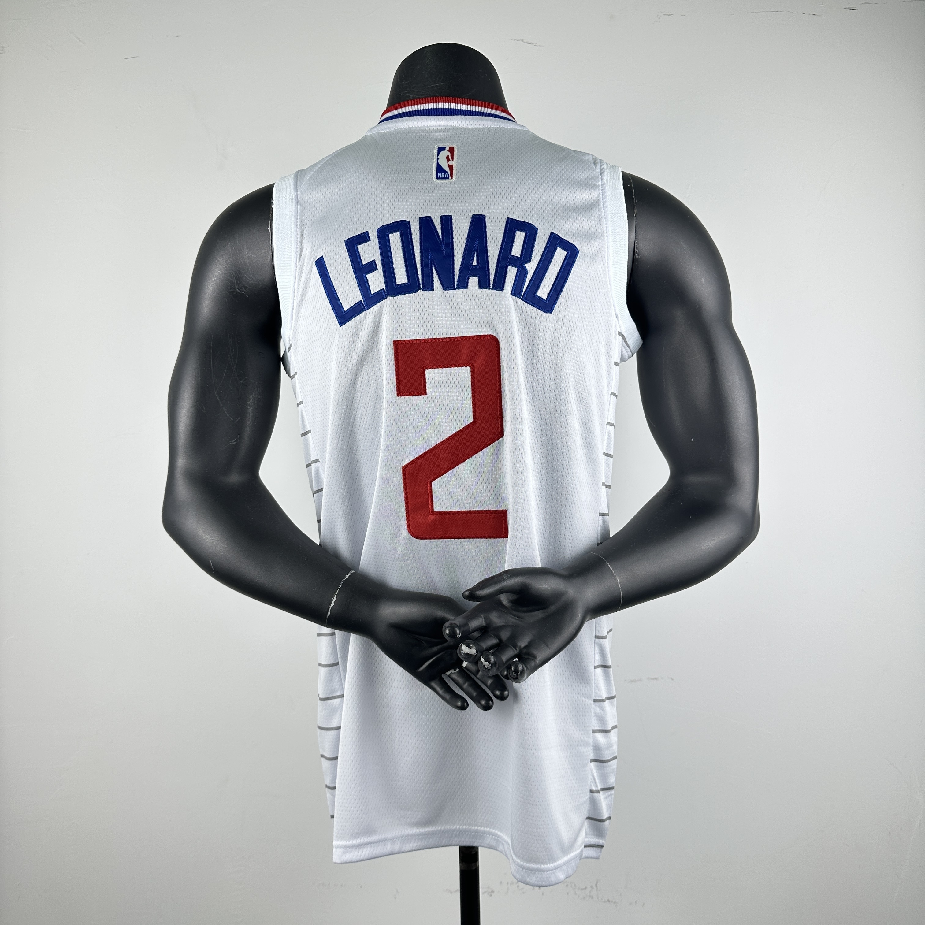Embroidered Clippers White No. 2 Leonard