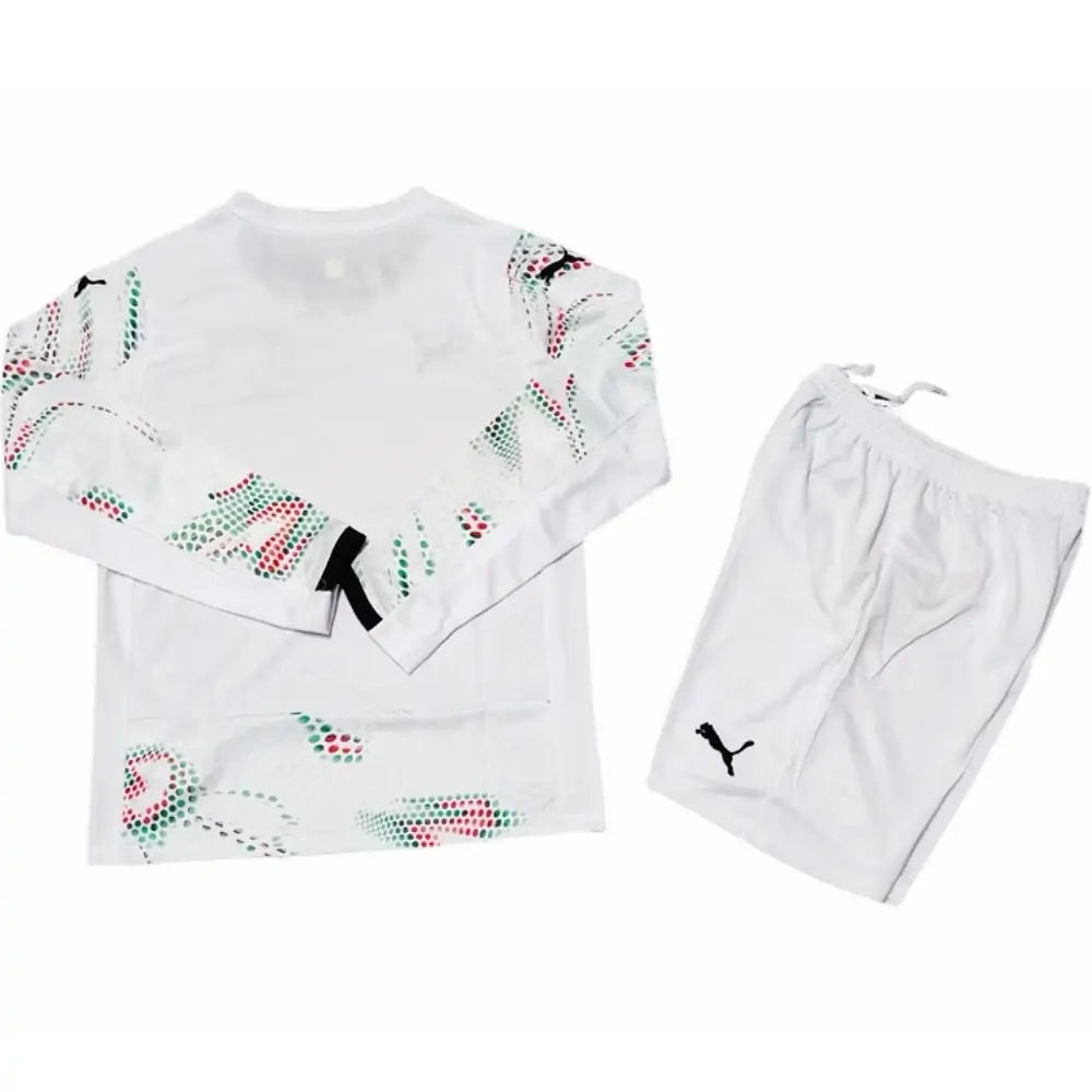 2025-26 Portugal Long Sleeve Away Jersey for Kids - Fan Edition