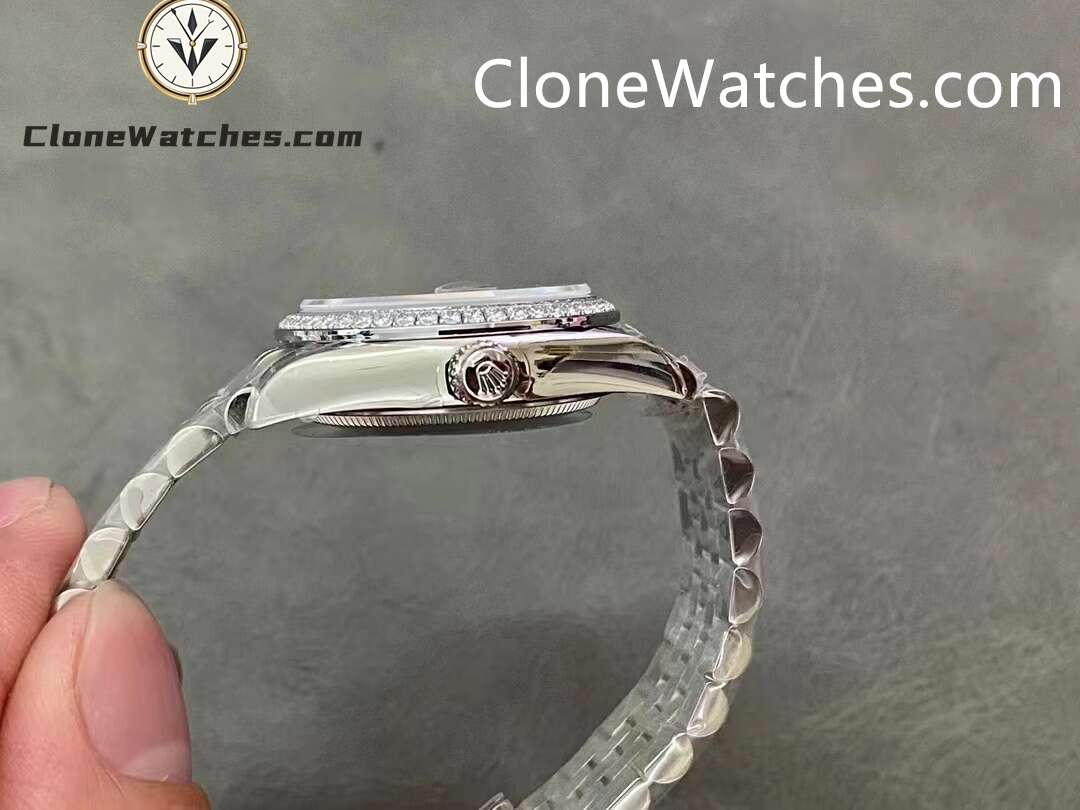 Rolex Super Clone Watches 1:1 DateJust Green Dial m278384rbr-0022 Jubilee 31MM 2236 Movement
