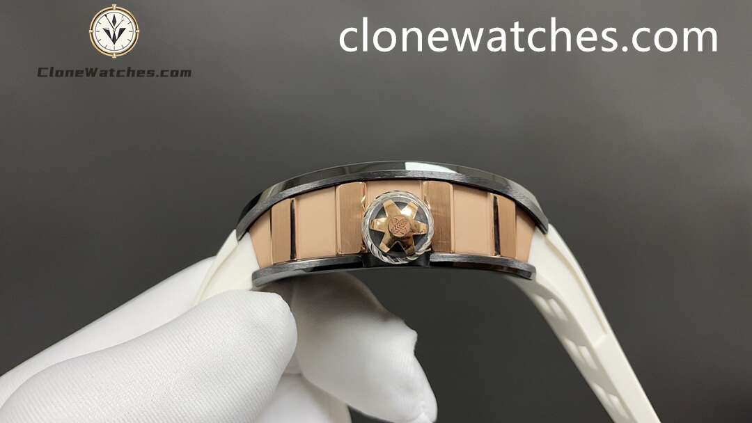 Richard Mille Super Clone Watches 1:1 RM 47 Tourbillon White Strap
