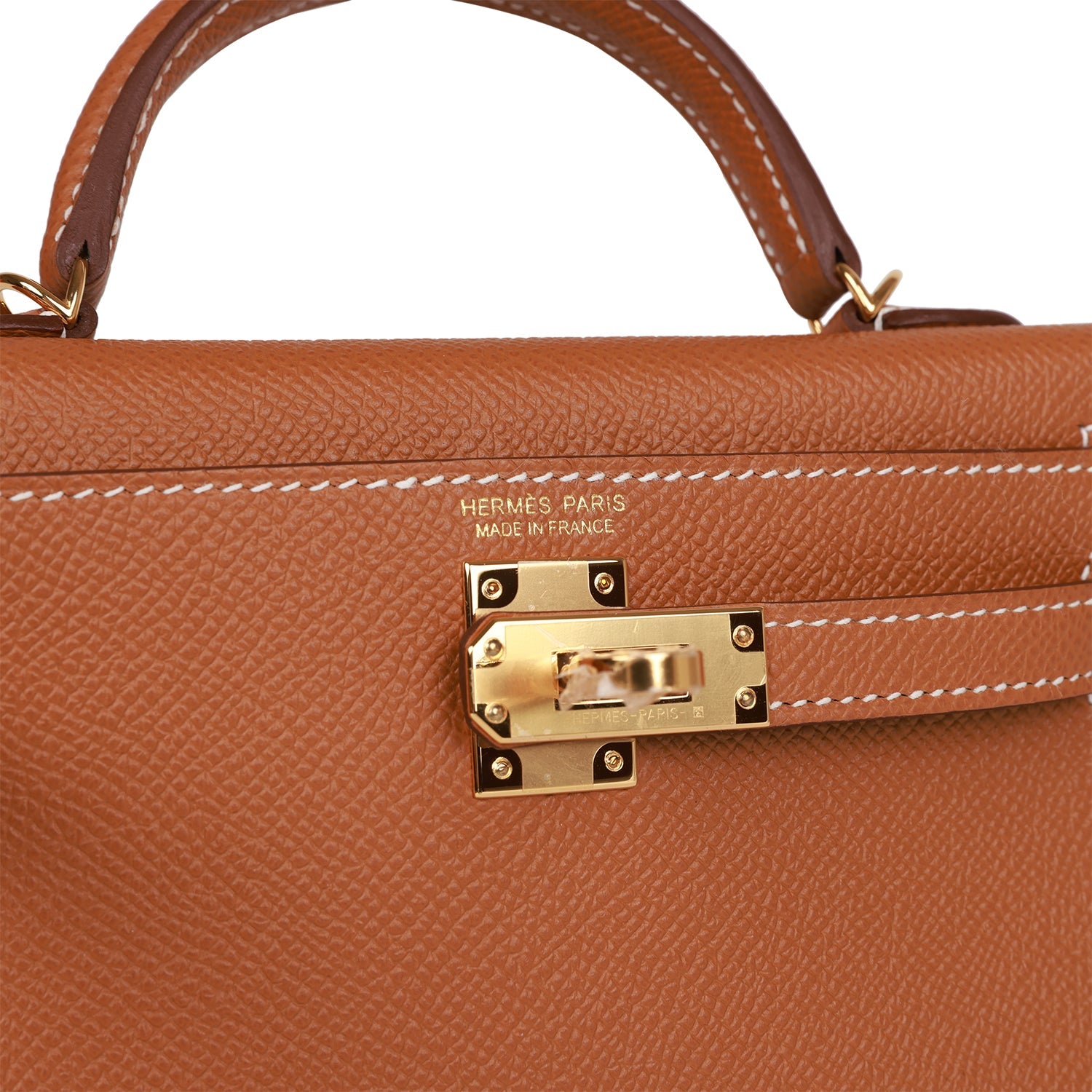 Hermes Kelly Sellier 20 Gold Epsom Gold Hardware