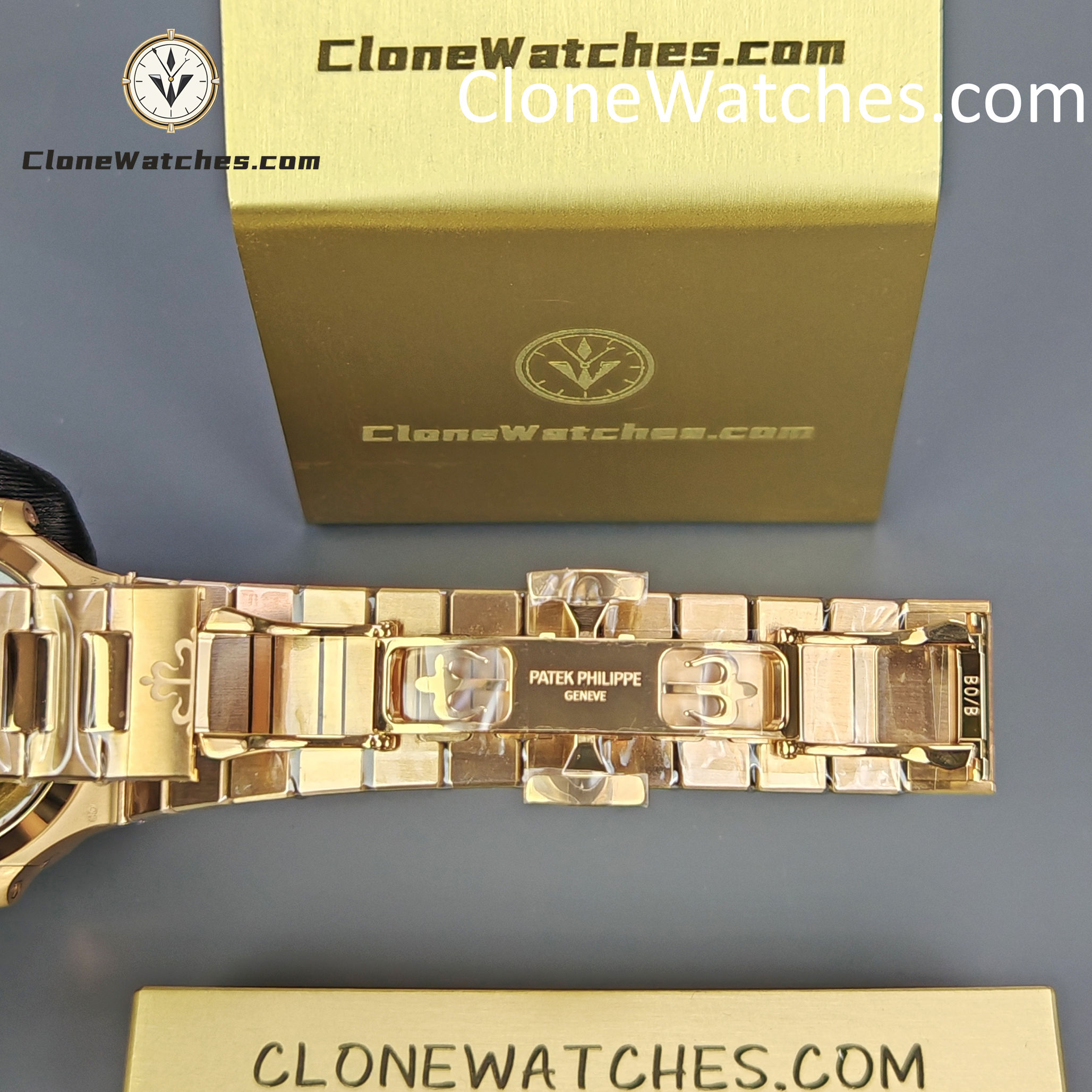 Patek Philippe Super Clone Watches 1:1 Nautilus Rose Gold 7118/1300R-001 35.2 mm