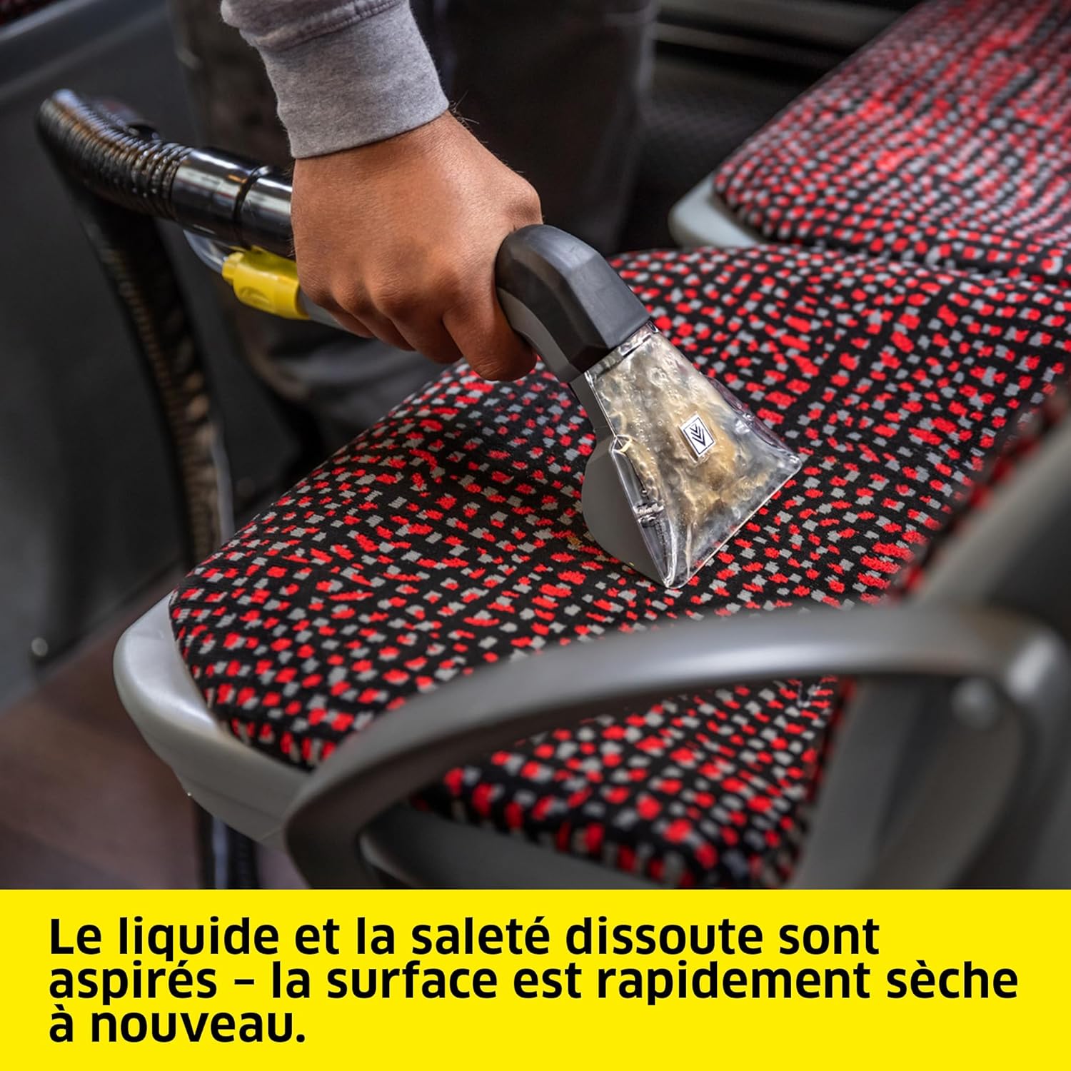 Injecteur extracteur Puzzi 8/1 flexible 2 en 1 réservoirs eau propre sale rendement 12 à 18 m²/h suceur fauteuil ergonomique