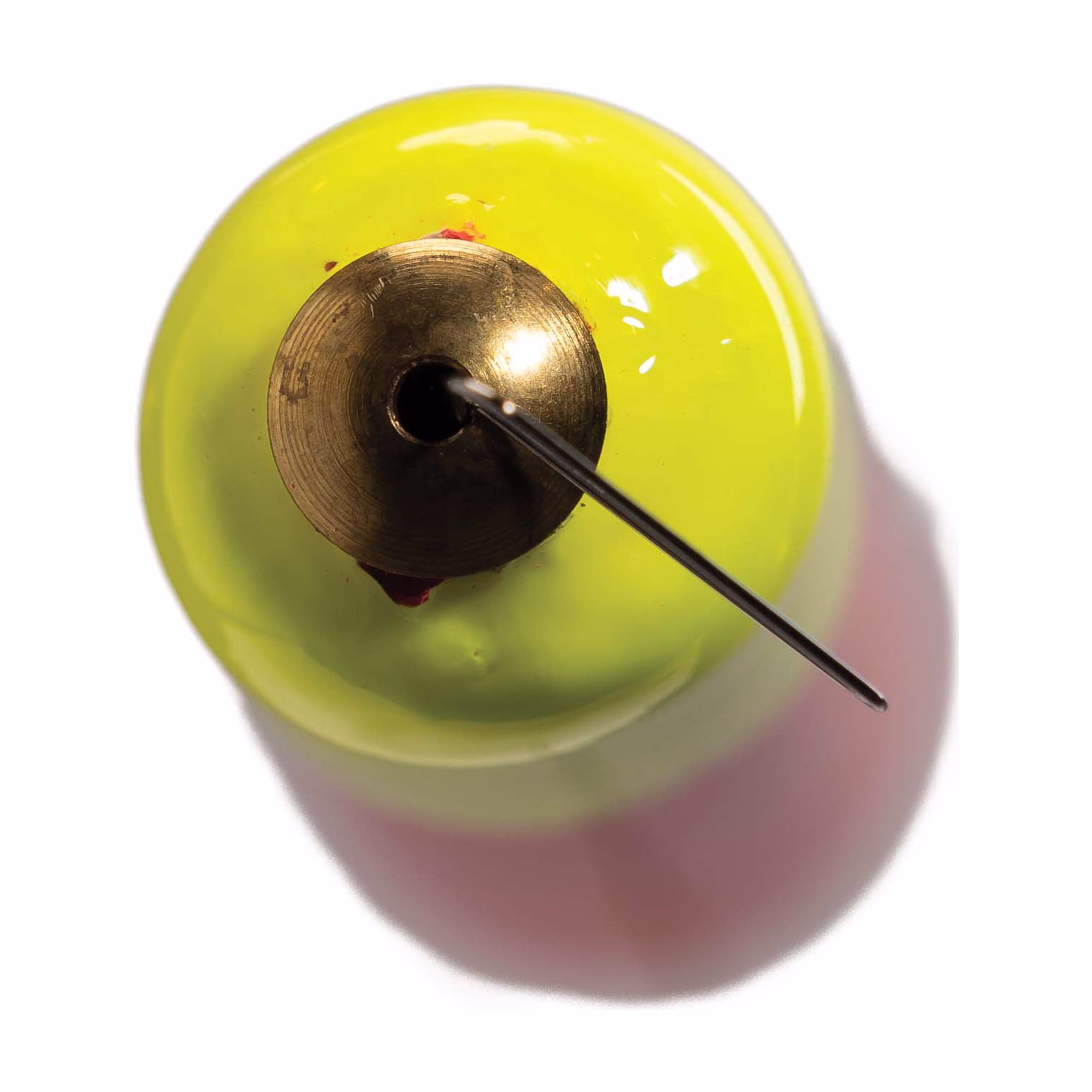 Comal Spring Stick Fishing Bobber, Pear Shape, Red and White