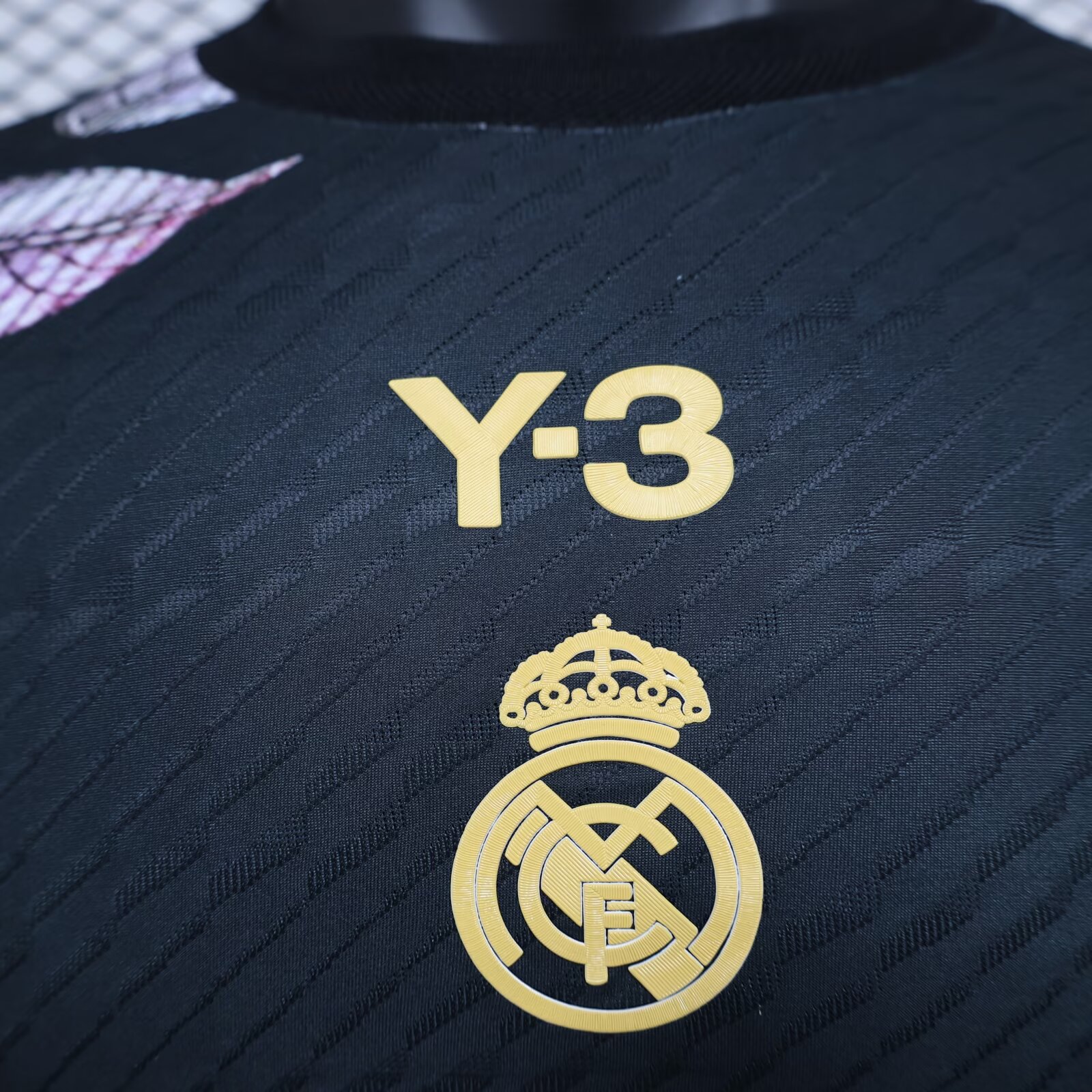 2024/25 Real Madrid Y3 Black and Gold Player Shirt
