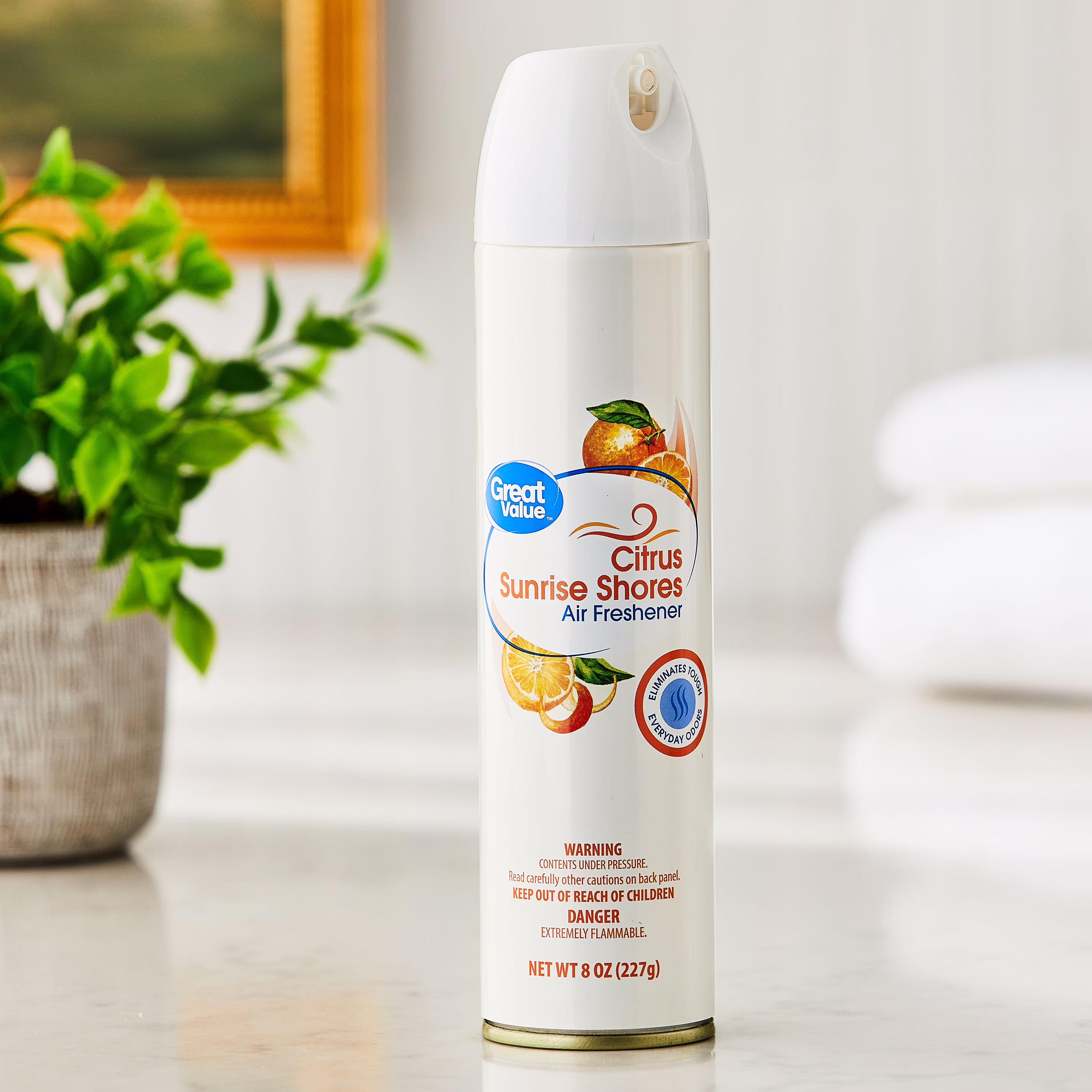 Great Value Citrus Sunrise Shores Aerosol Air Freshener, 8 oz