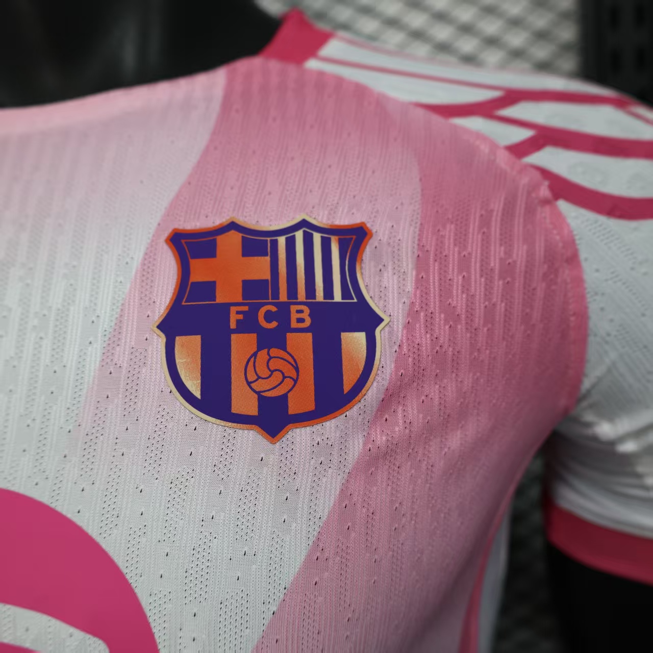 25-26 Barcelona special edition pink and white jersey - player version
