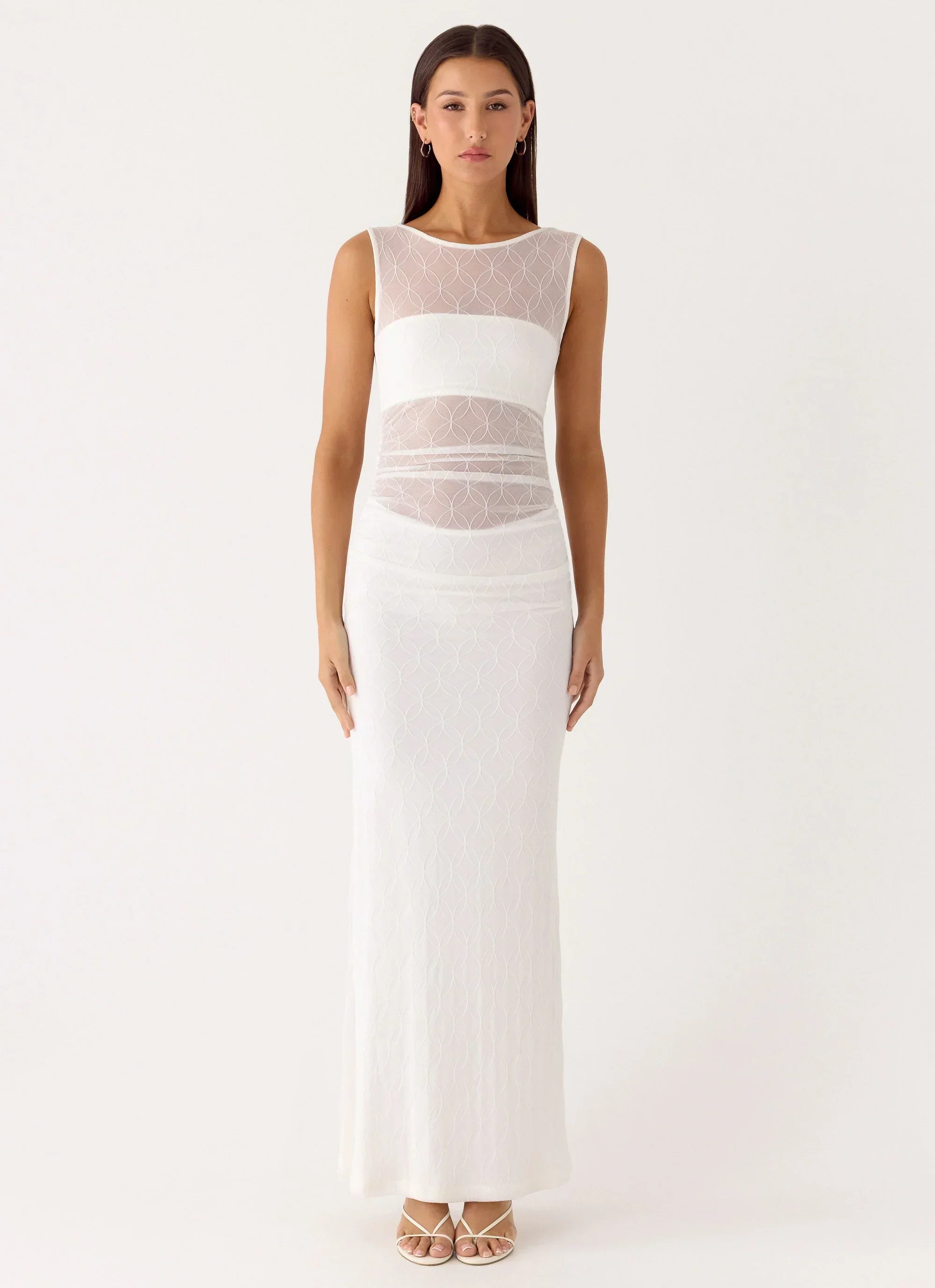 Sabre Maxi Dress - White