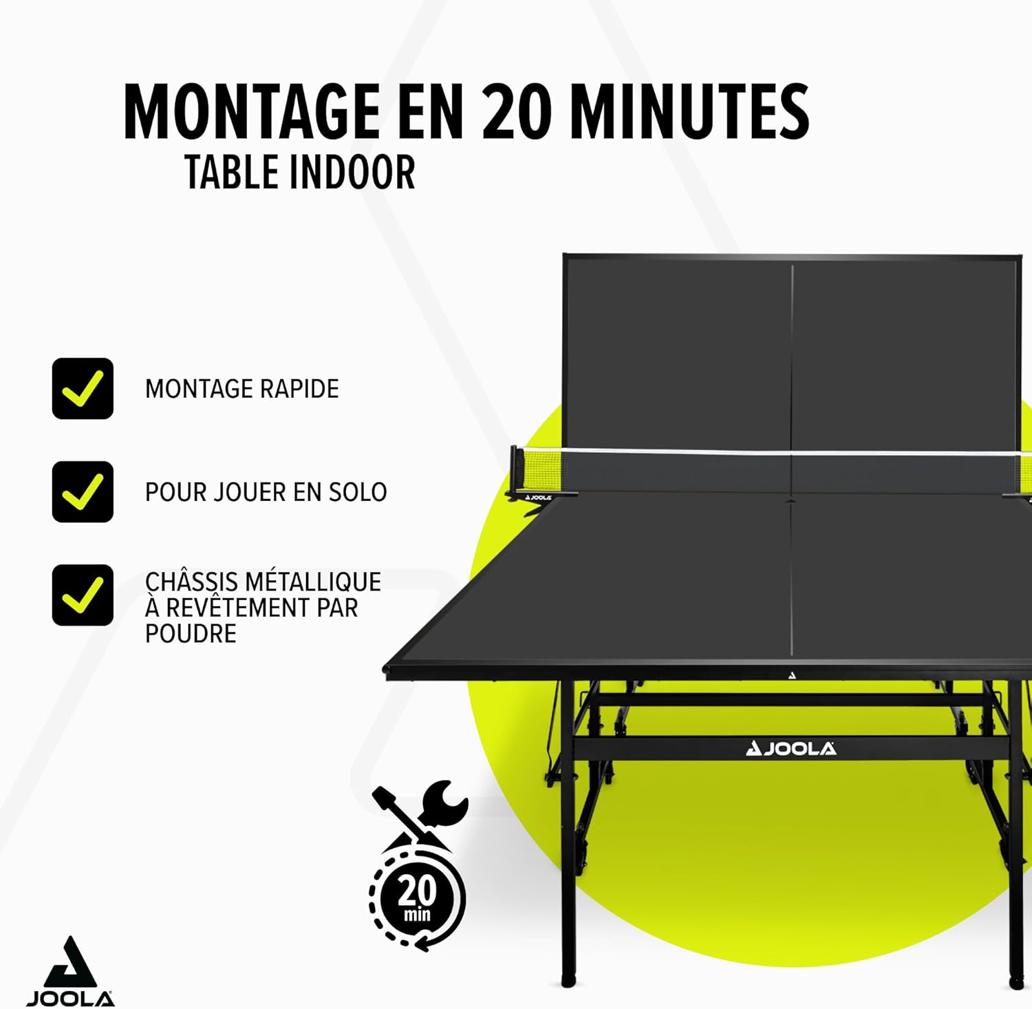 Table tennis intérieur Inside pliable montage rapide filet inclus 274 x 1525 x 76 cm