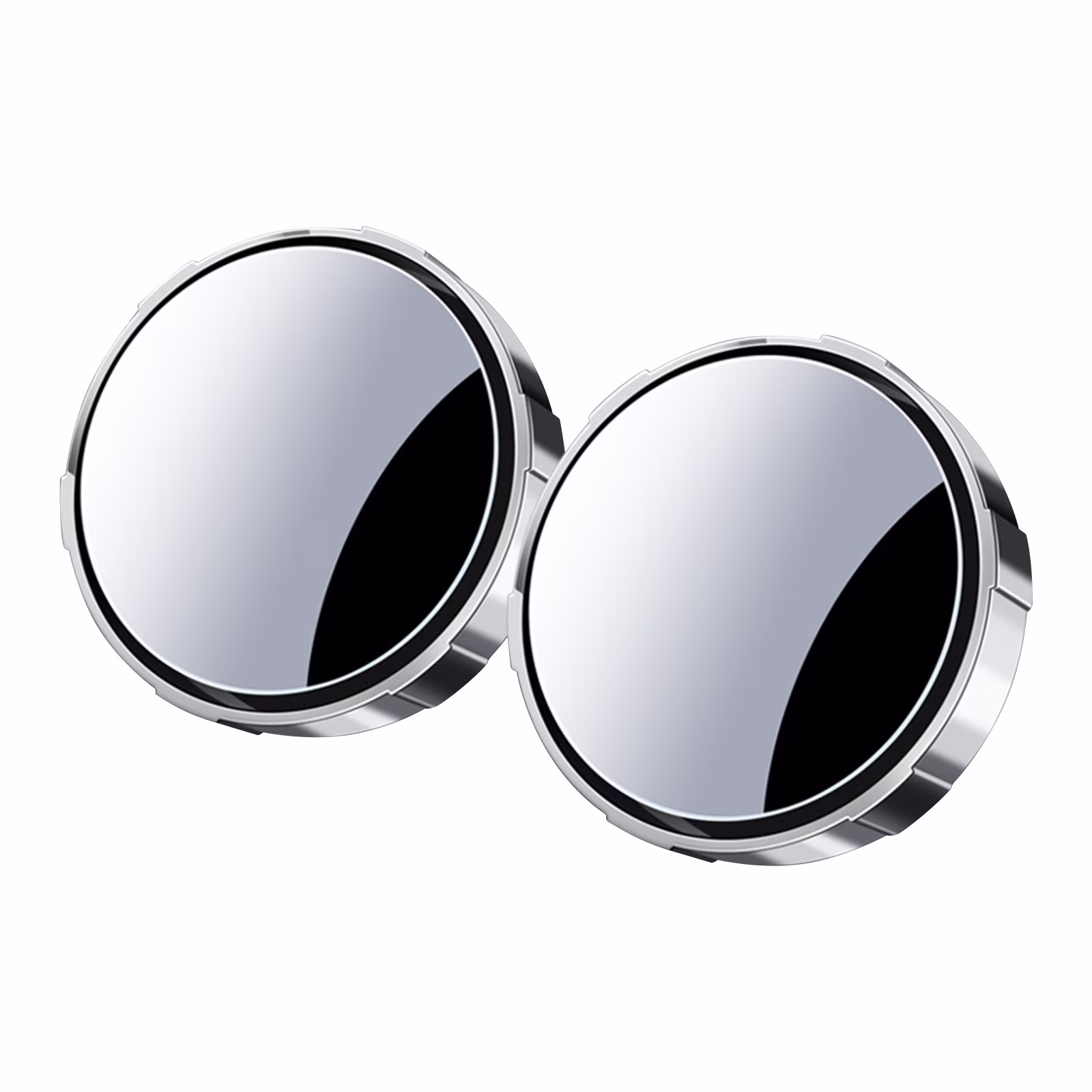 Leodye 2PCS Car Blind Spot Mirror, 360° Rotatable Wide Angle Rearview Mirror, Suction Cup Round Convex Mirror for Safe Reversing -2.2IN