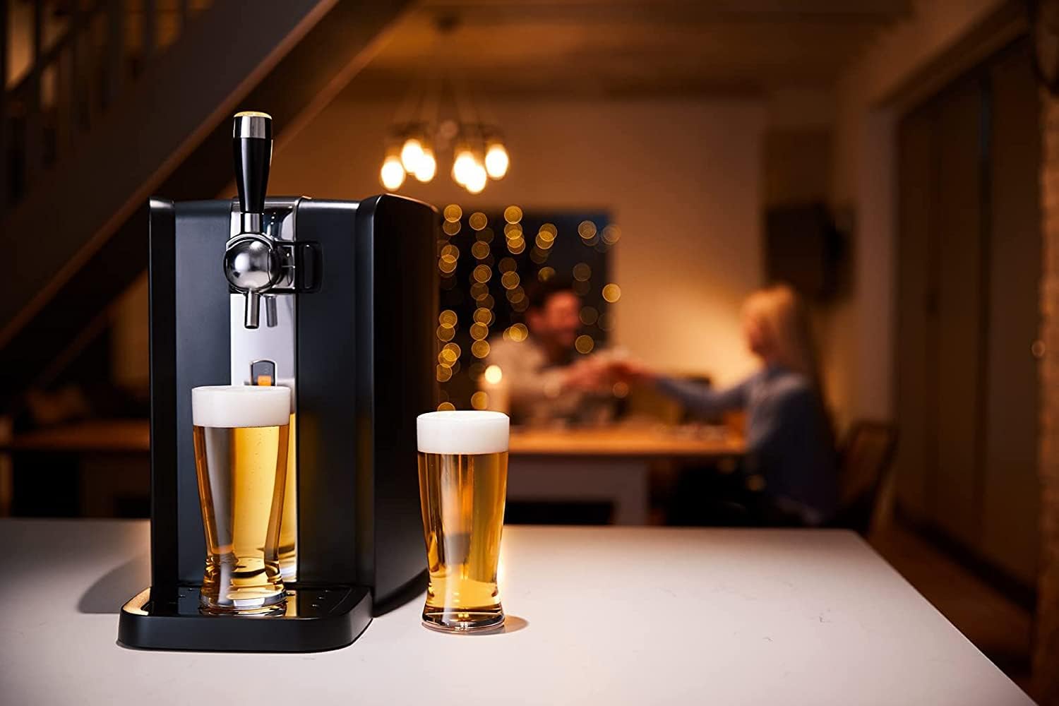 Tireuse bière avec fût 6 L refroidissement 3°C écran LED fraîcheur 30 jours
