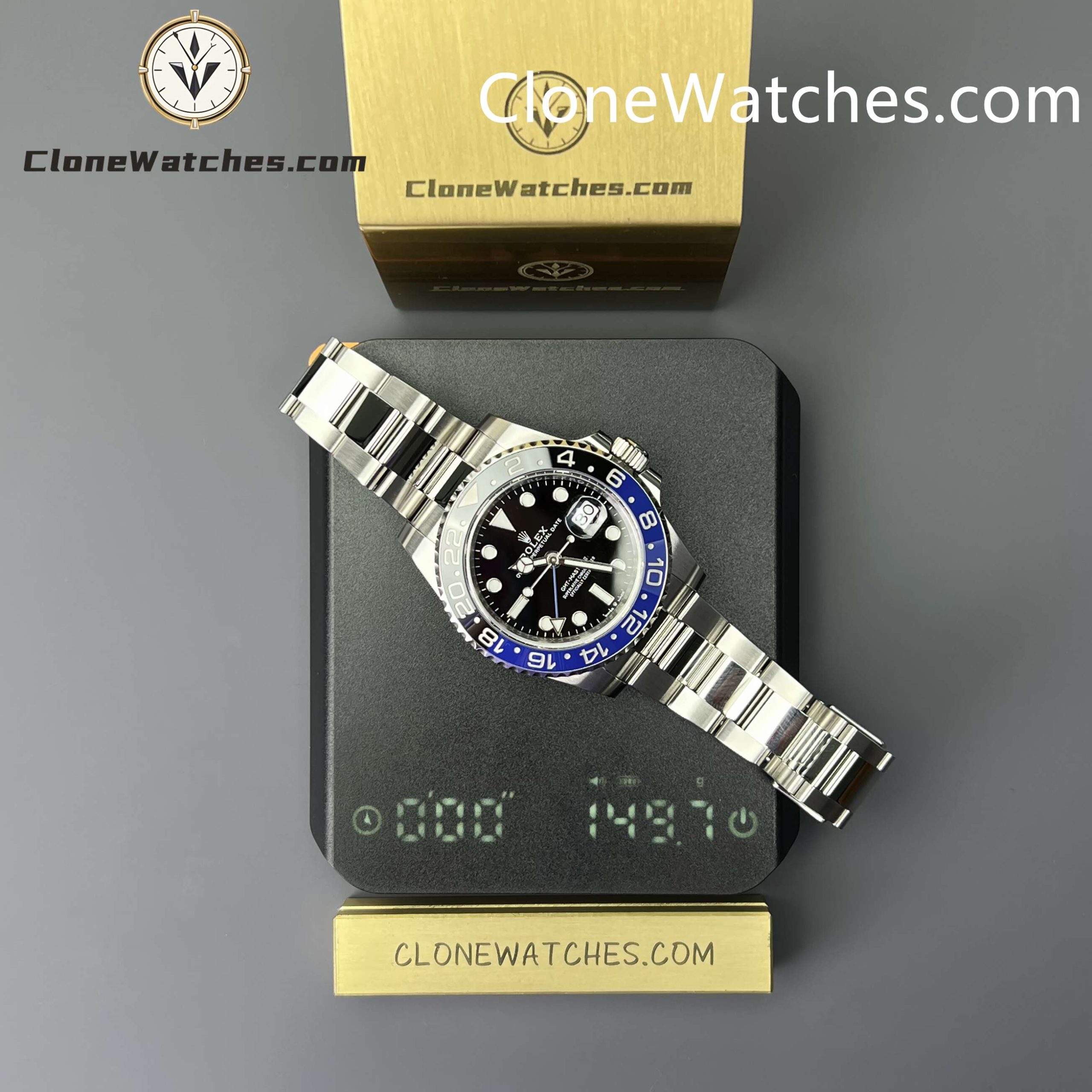 Rolex Super Clone Watches 1:1 BATMAN GMT Master II M126710blnr Oyster 3285 Movement