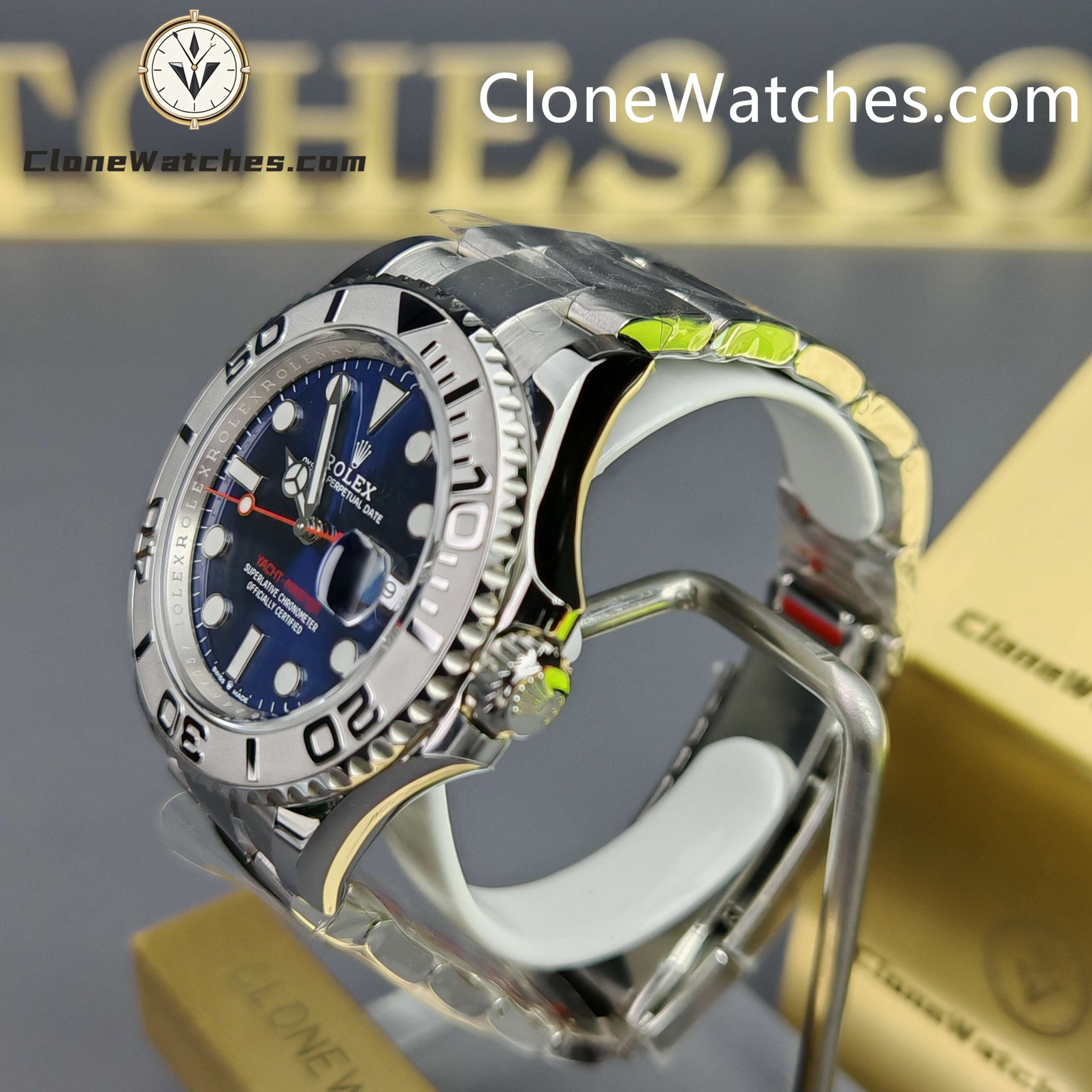 Rolex Super Clone Watches 1:1 Yacht Master Blue Dial M126622-0002 3235 Movement