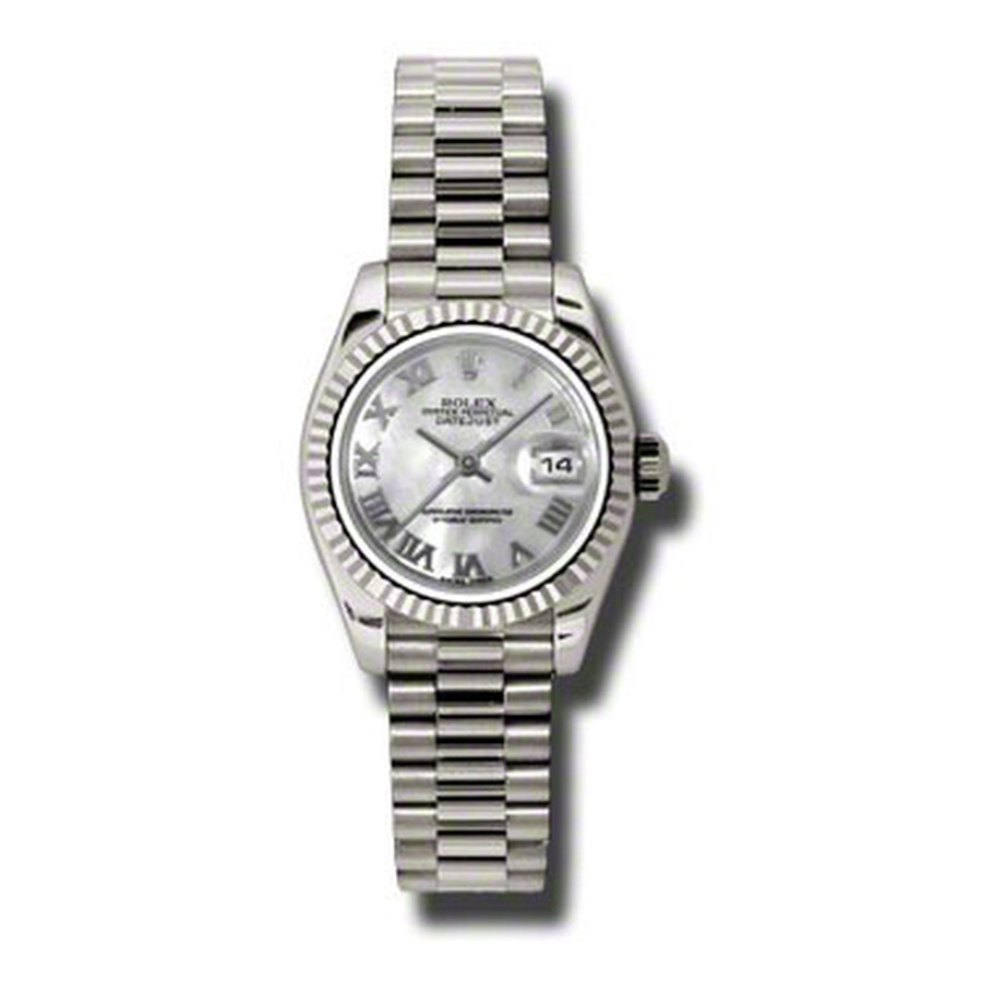 Rolex Lady-Datejust 26 Mother Of Pearl Dial 18K White Gold President Automatic Ladies Watch 179179MRP（Lifetime free warranty+90-days replacement service & Refund!.）