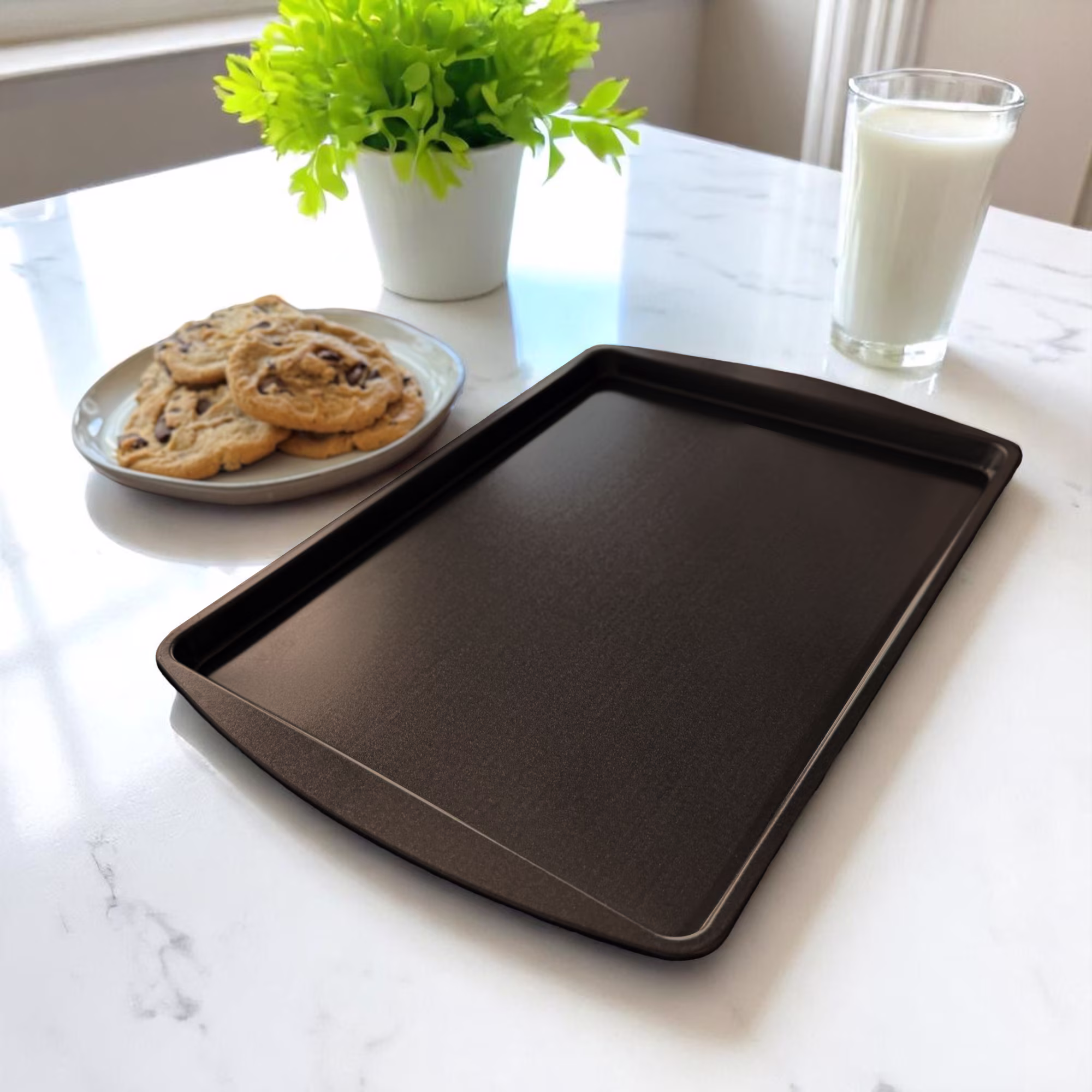 (3 pack) Mainstays Nonstick 9x13 Cookie Sheet Bakeware Pan