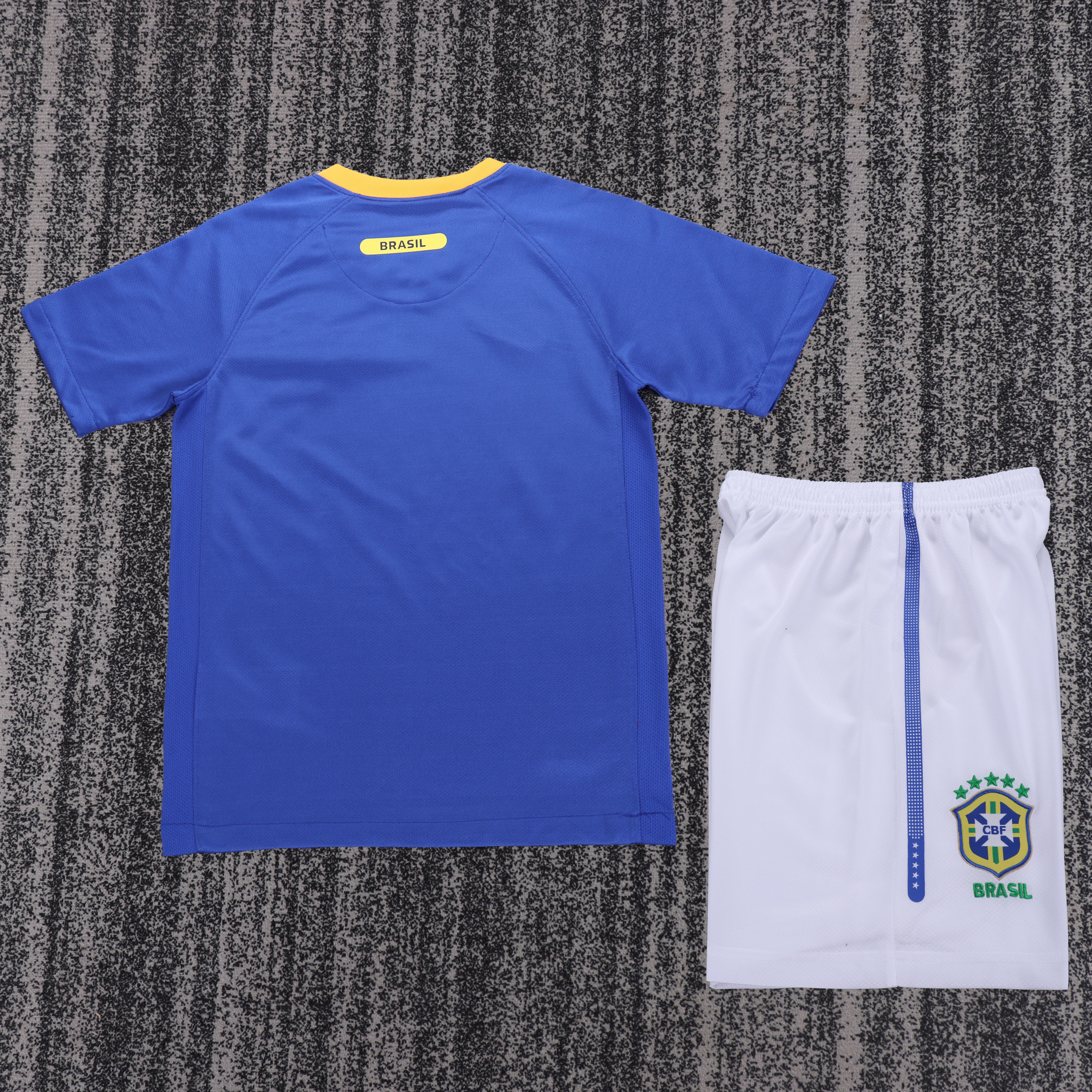 2010 Brazil Away Retro Children's Jersey Set - Fans Edition