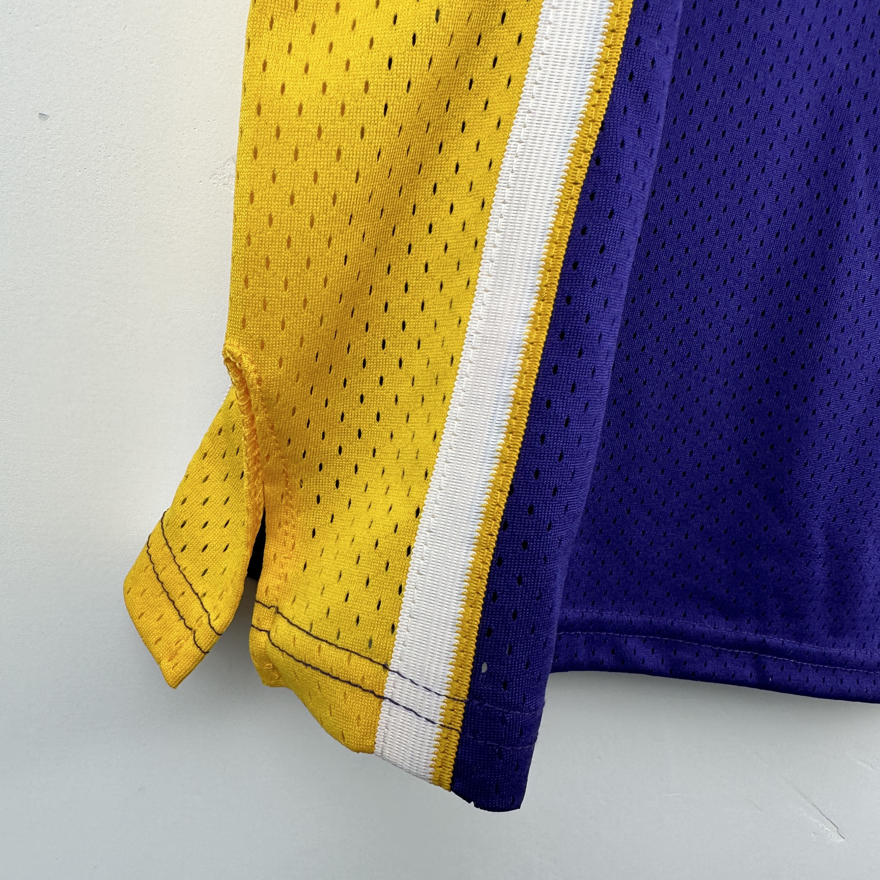 Embroidered MN Retro Jersey Lakers 99/00 Season V-neck Purple No. 34 O'Neal