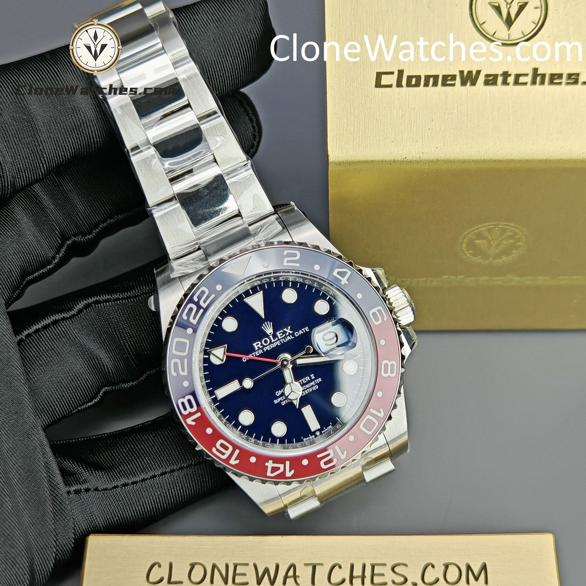 Rolex Super Clone Watches 1:1 GMT Master II m126719blro-0003 Oyster 3285 Movement