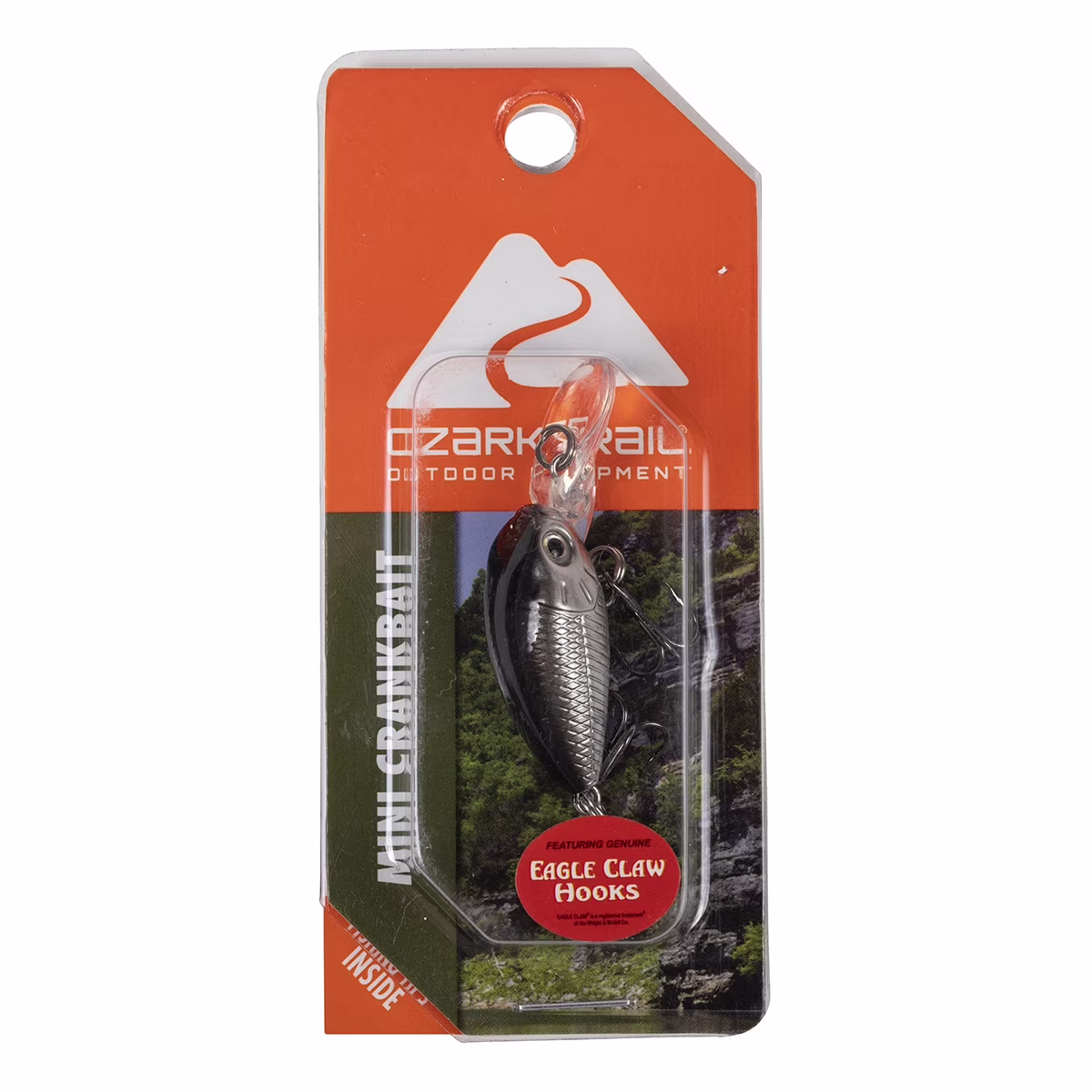 Ozark Trail Mini Crankbait Fishing Lure, Gold Black, 1/11 oz