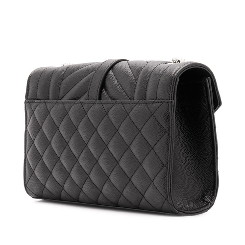 Saint Laurent Monogram envelope shoulder bag-Silver