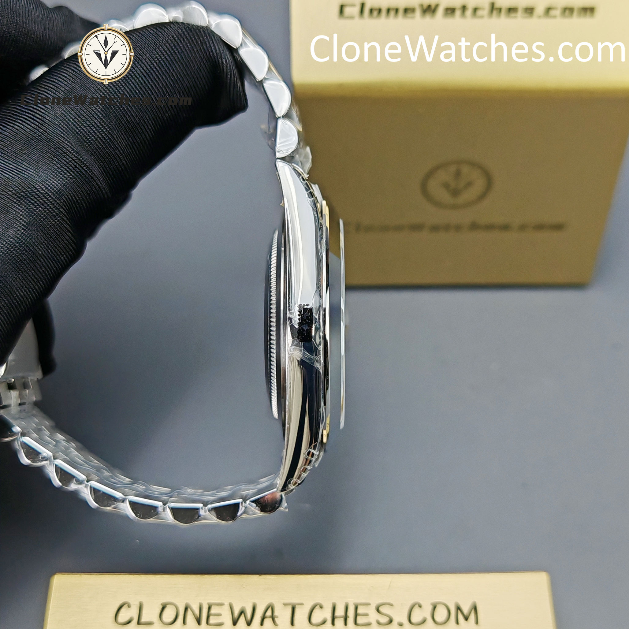 Rolex Super Clone Watches 1:1 DateJust Black Dial m126300-0012 Jubilee 41MM 3235 Movement