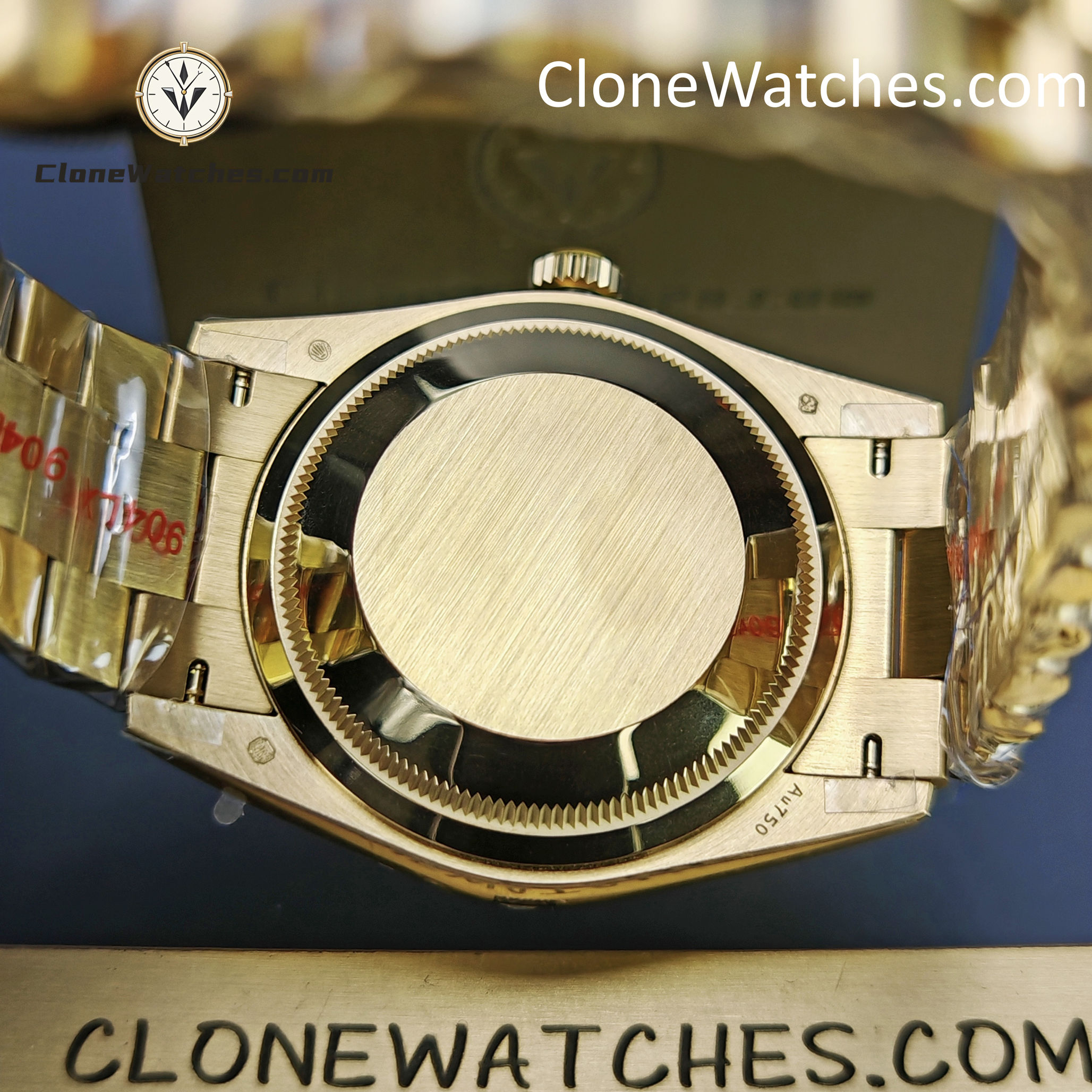 Rolex Super Clone Watches 1:1 Day Date 18K Gold White Dial 36mm m128238-0076 3255 Movement