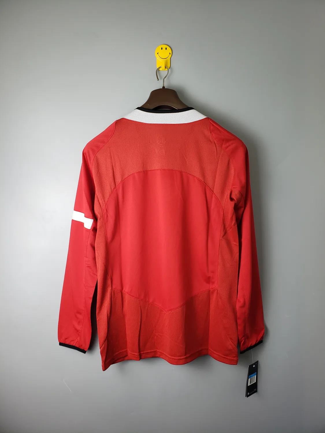 2005 Manchester United Red Retro Long Sleeve Jersey-Fans