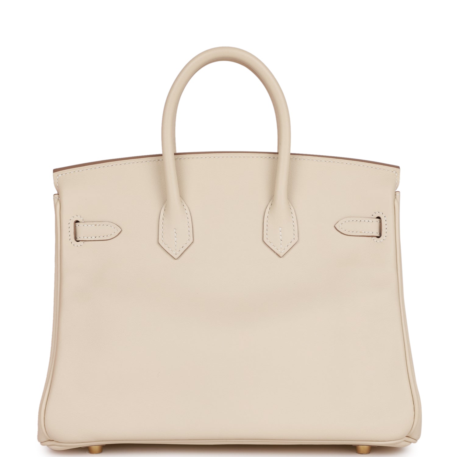 Pre-owned Hermes Birkin 25 Craie Swift Gold Hardware