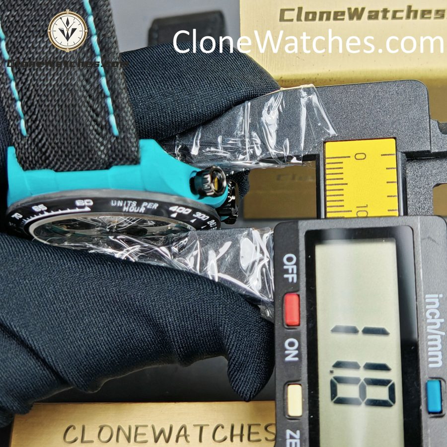 Modified Super Clone Watches 1:1 DiW Rolex Daytona Quartz Fiber CELESTE INVERT