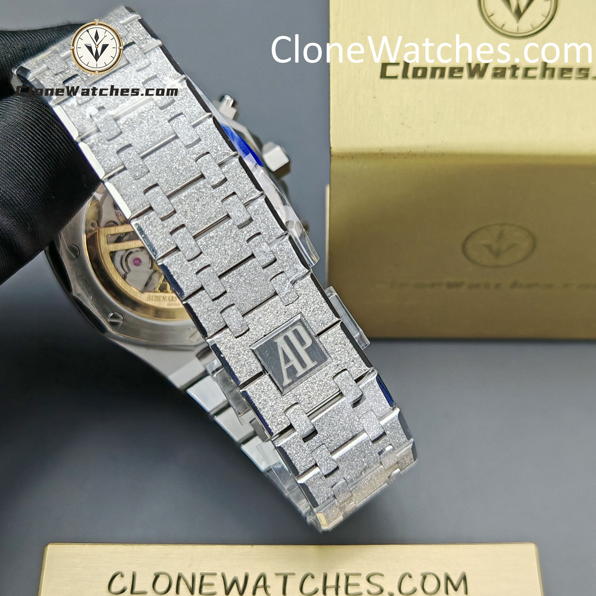 Audemars Piguet Super Clone Watches 1:1 Royal Oak Smoky Blue Dial 26240BA Selfwinding Chronograph