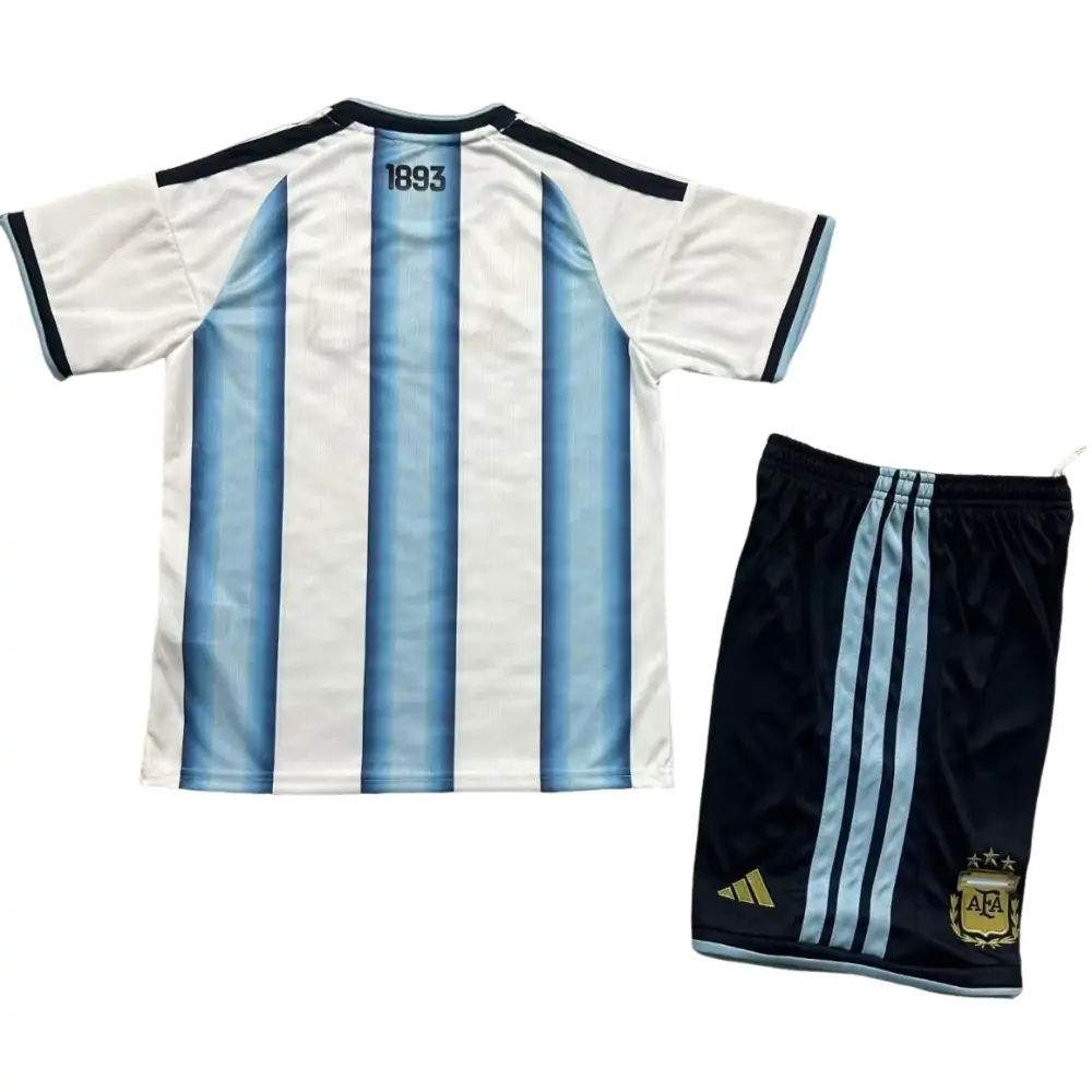 2026 World Cup Argentina Home Kit - Short Sleeve Children's suit Fans Edition