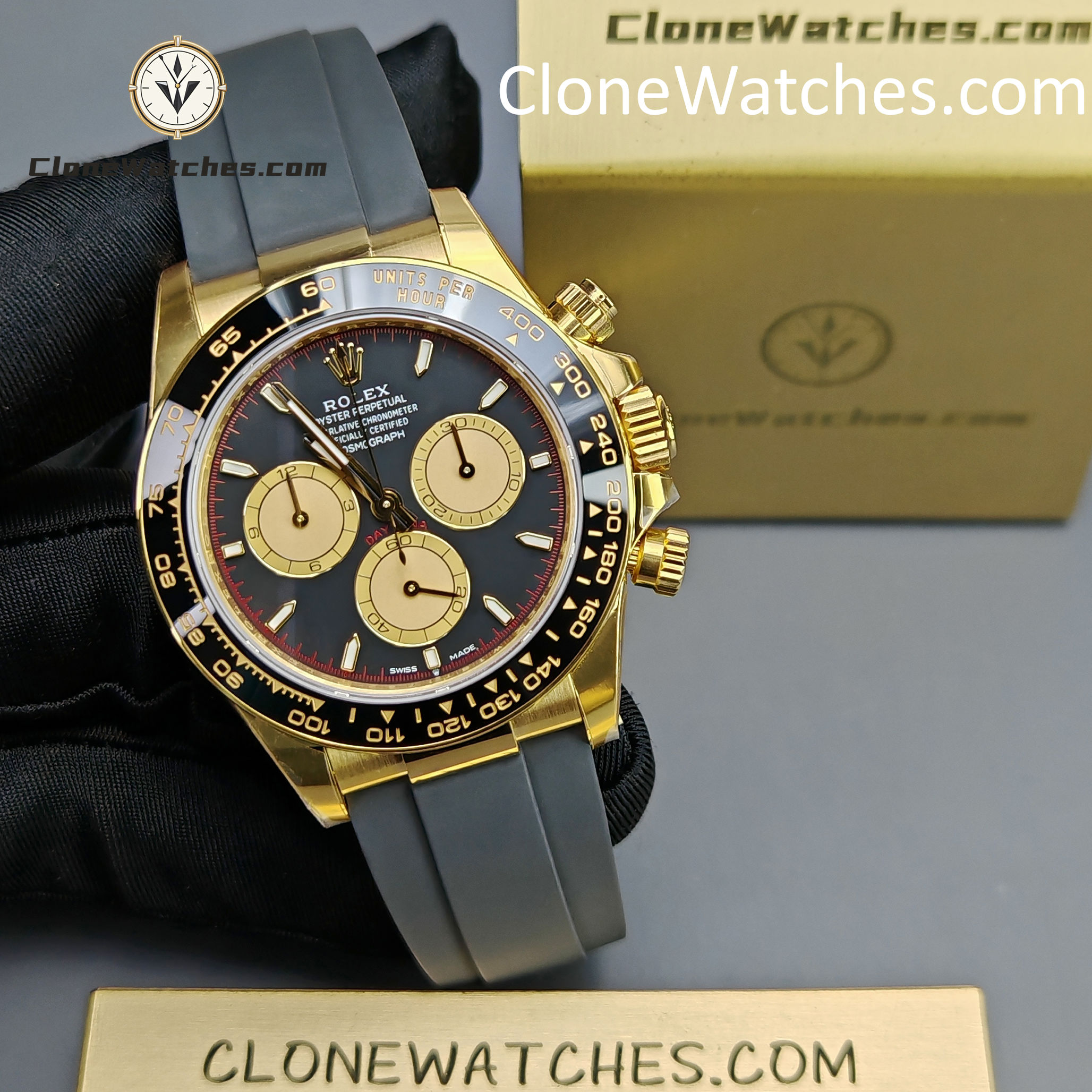 Rolex Super Clone Watches 1:1 Daytona18K Gold M126518ln-0004 4131 Movement